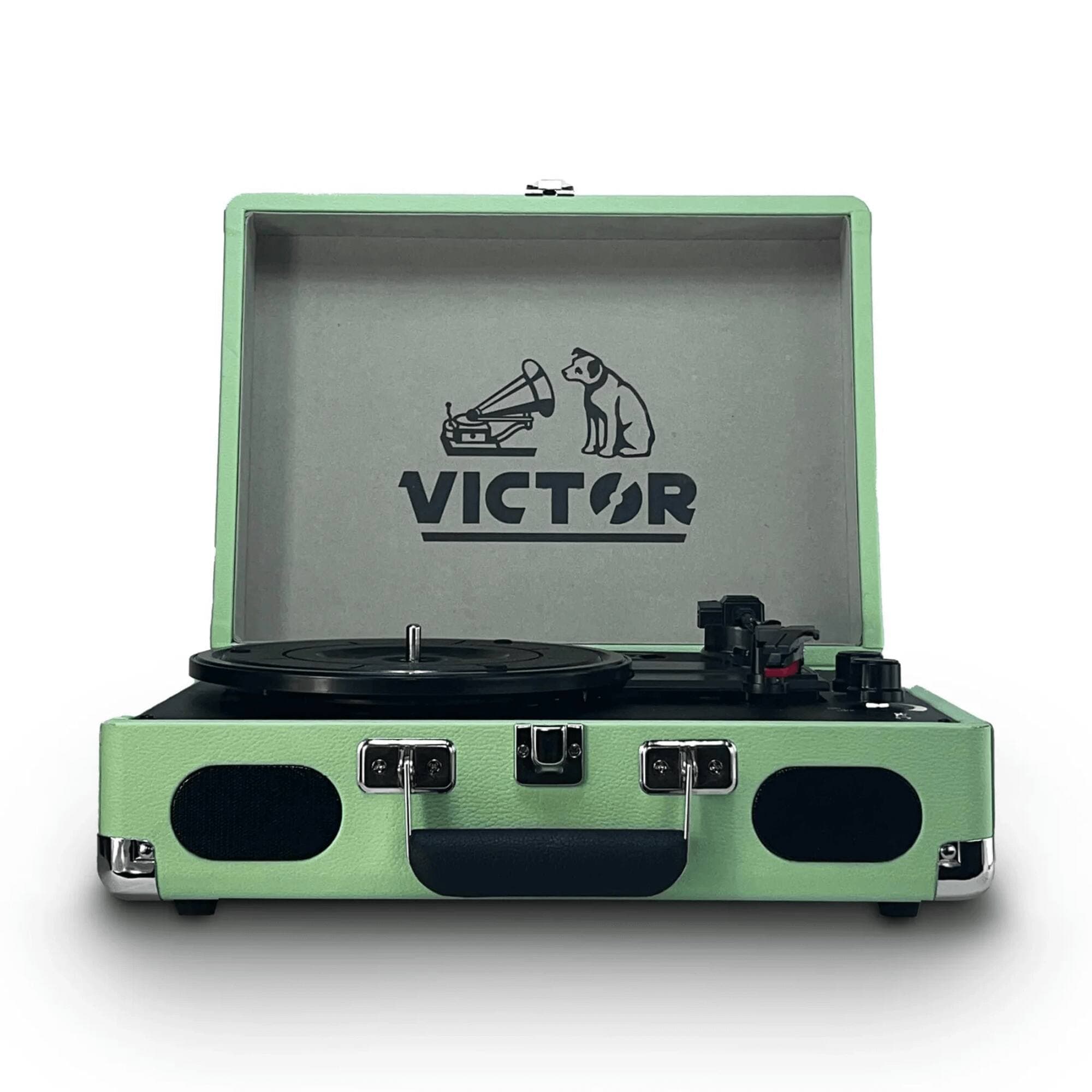 Victor Audio - Metro Plus Portable Dual Bluetooth Suitcase Turntable - Mint