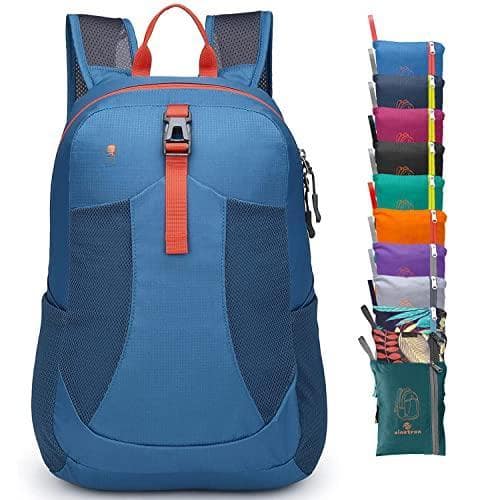 Cozy Serene - 22l Lightweight Packable Hiking Backpack Small Day Pack For Women Men Travel Camping Vacation - Blue