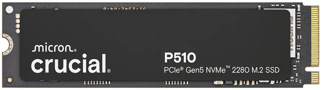 Crucial - P510 1TB Internal SSD PCIe Gen 5 x4 NVMe M.2 for Laptop and Desktop