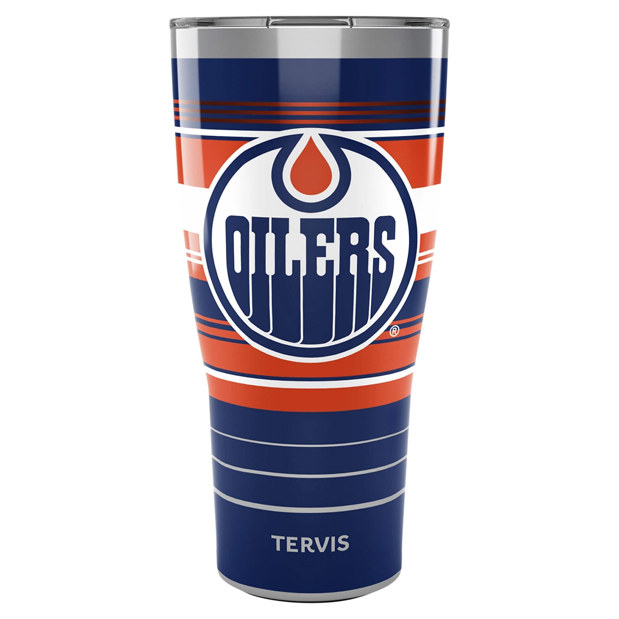 Tervis - Edmonton Oilers 30oz. Hype Stripes Stainless Steel Tumbler - Multicolor