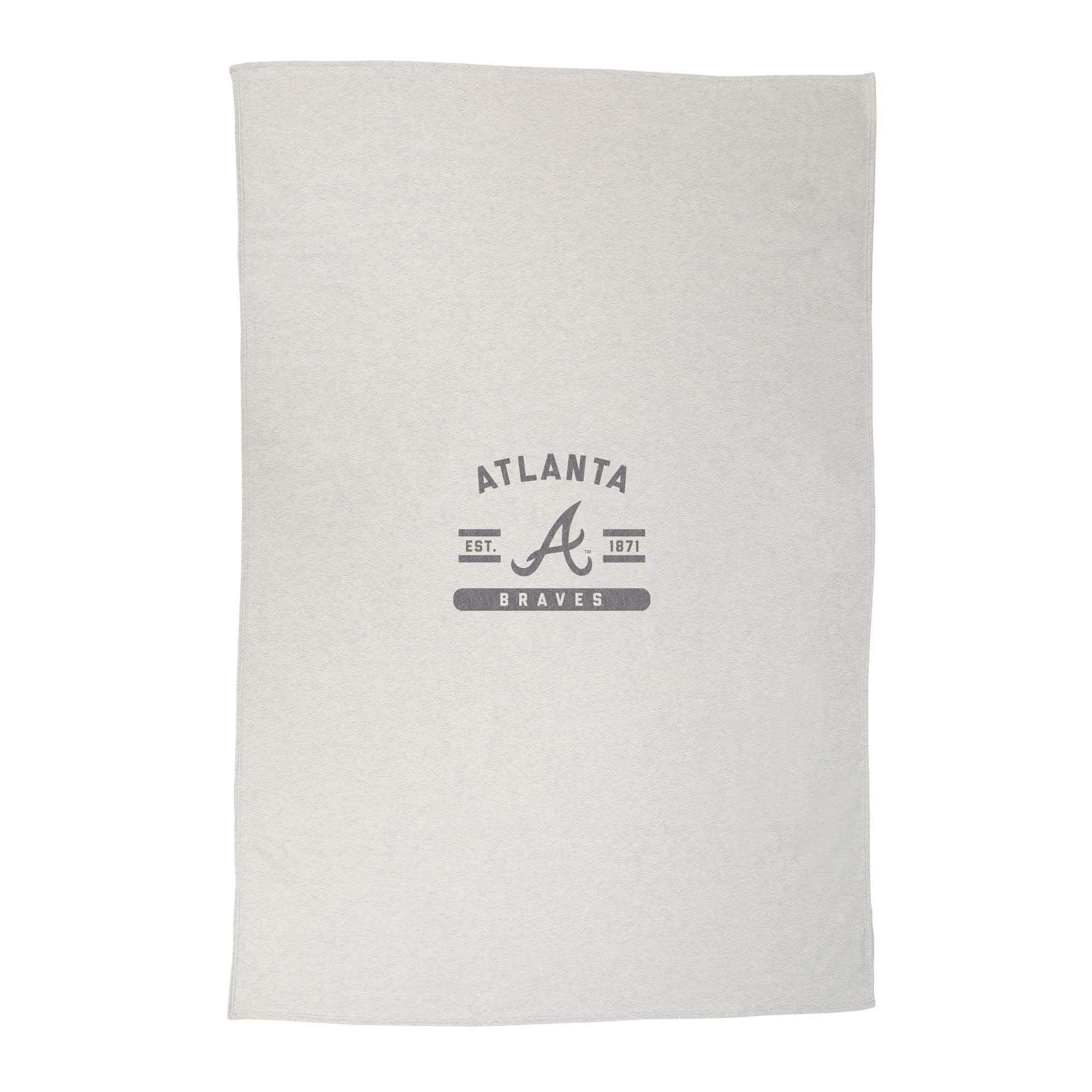 Logo Brands - Atlanta Braves 54'' x 84'' Sweatshirt Blanket - Multicolor