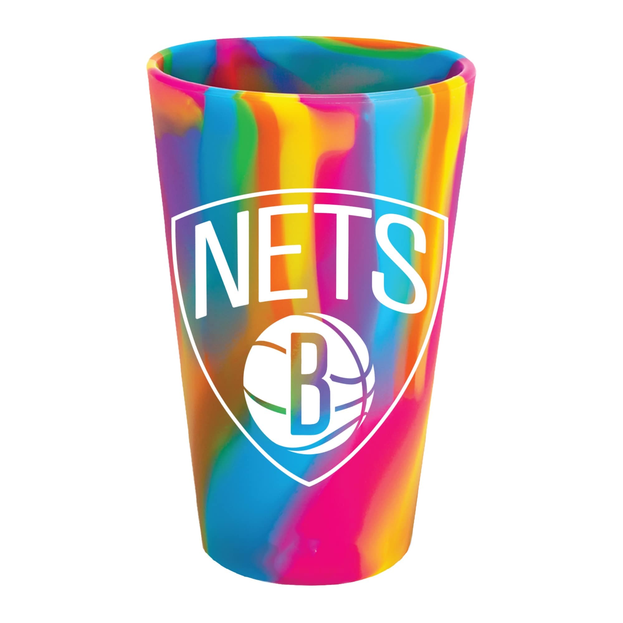 WinCraft - Brooklyn Nets 16oz. Fashion Silicone Pint Glass - Multicolor