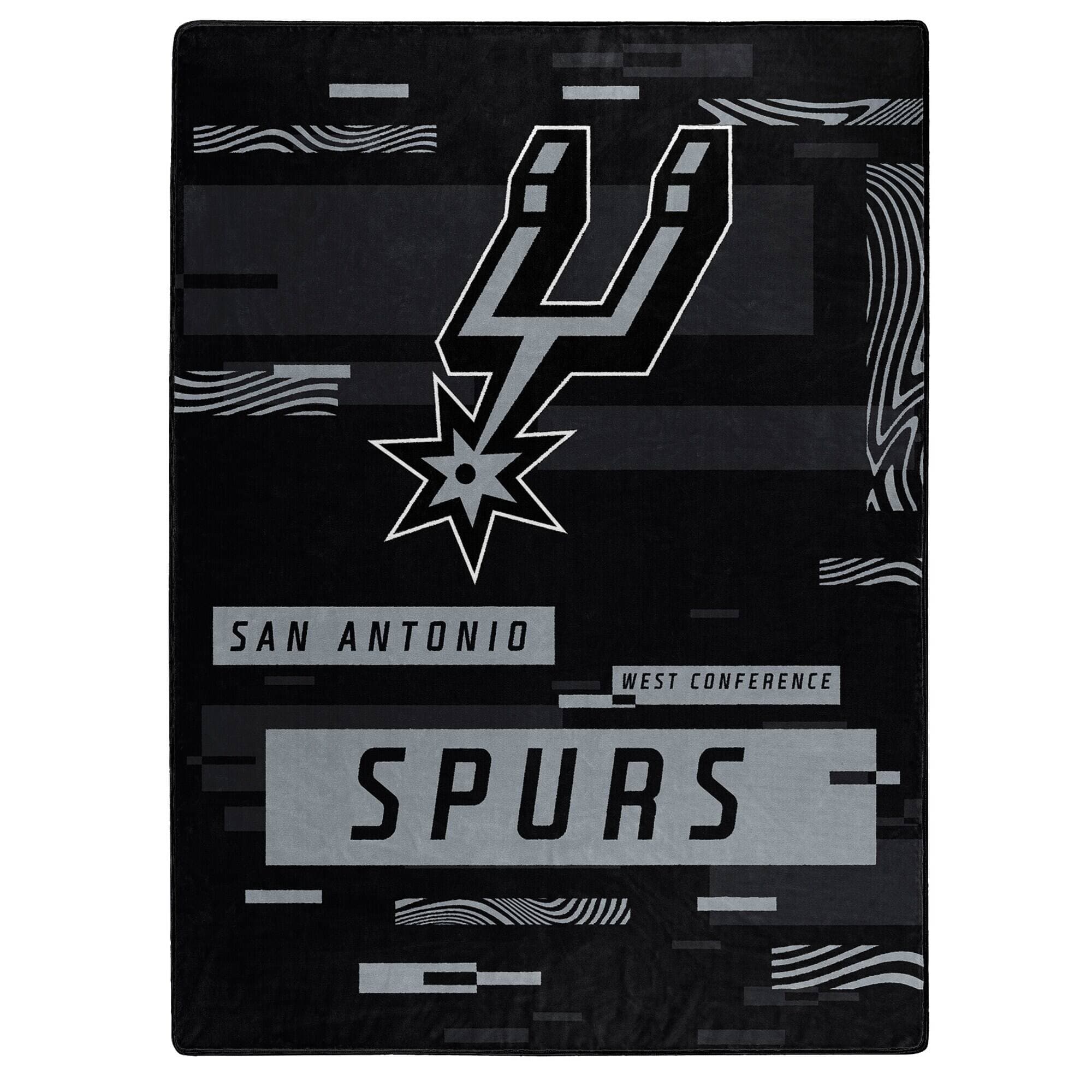 Northwest - San Antonio Spurs 50" x 60" Digitize Raschel Throw Blanket - Black