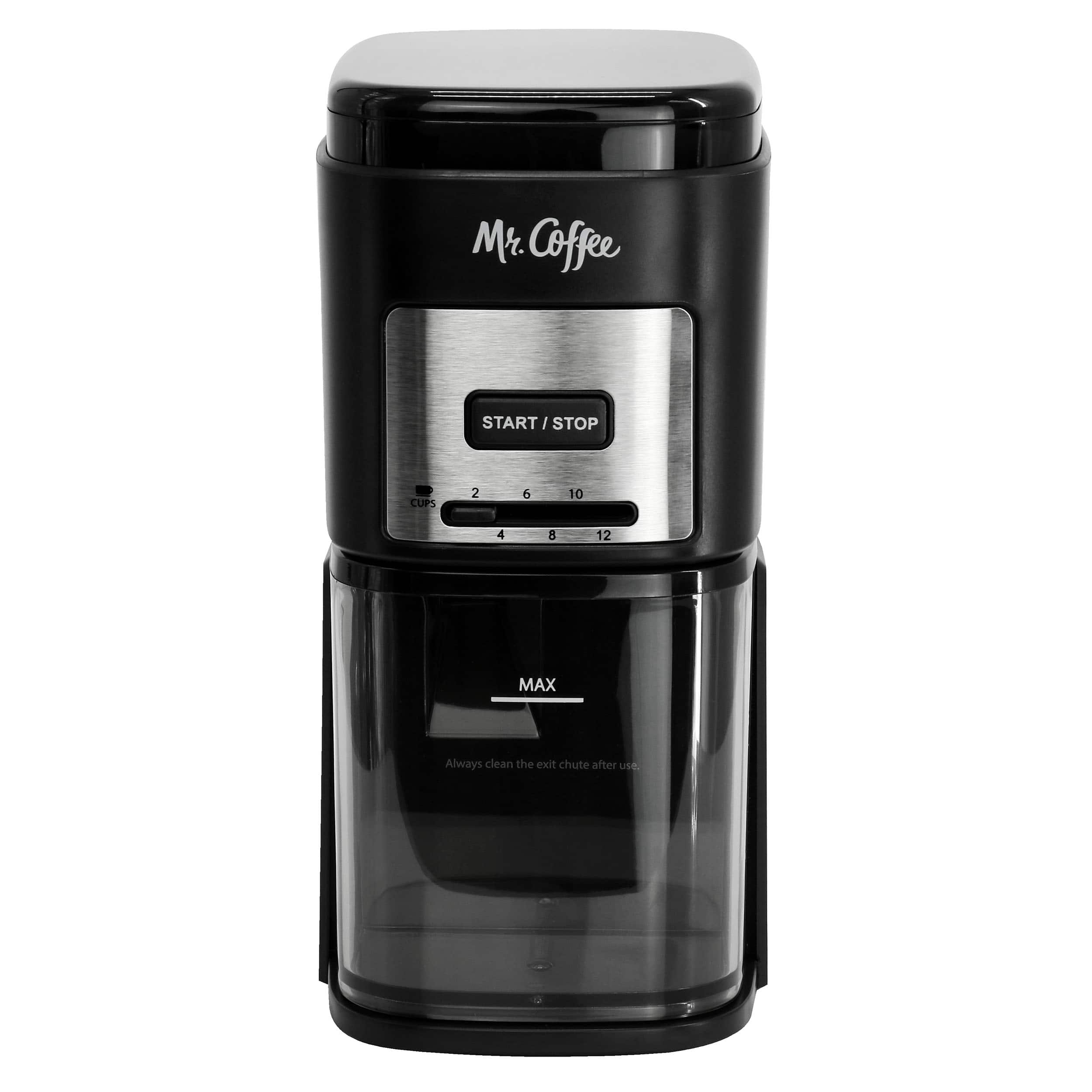 Mr. Coffee - 12 Cup Automatic Burr Coffee Grinder - Black