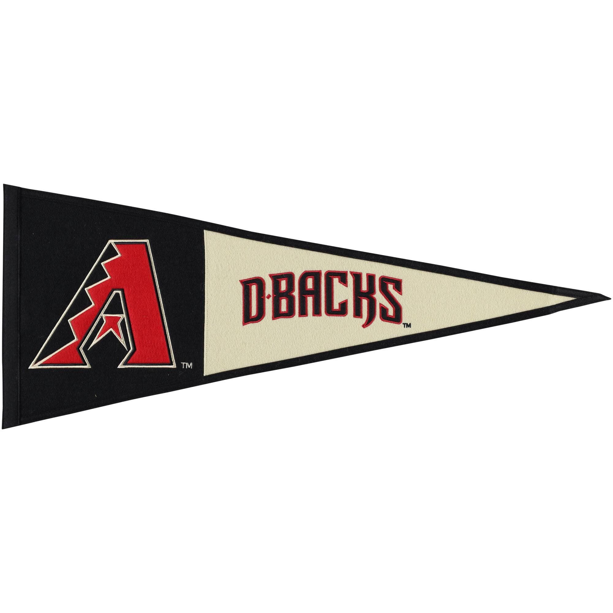 WinCraft - Arizona Diamondbacks 13" x 32" Wool Primary Logo Pennant - Multicolor