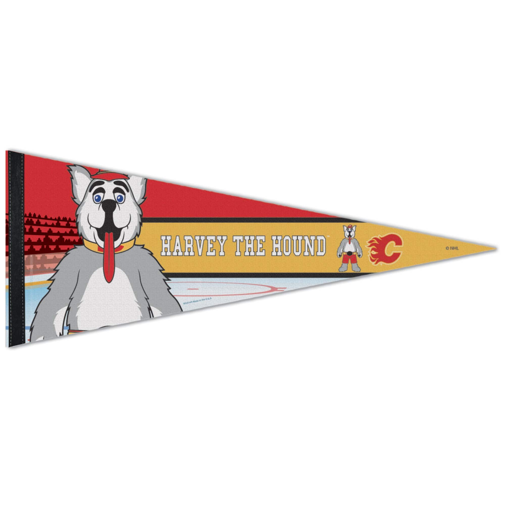 WinCraft - Calgary Flames 12" x 30" Mascot Premium Pennant - Multicolor