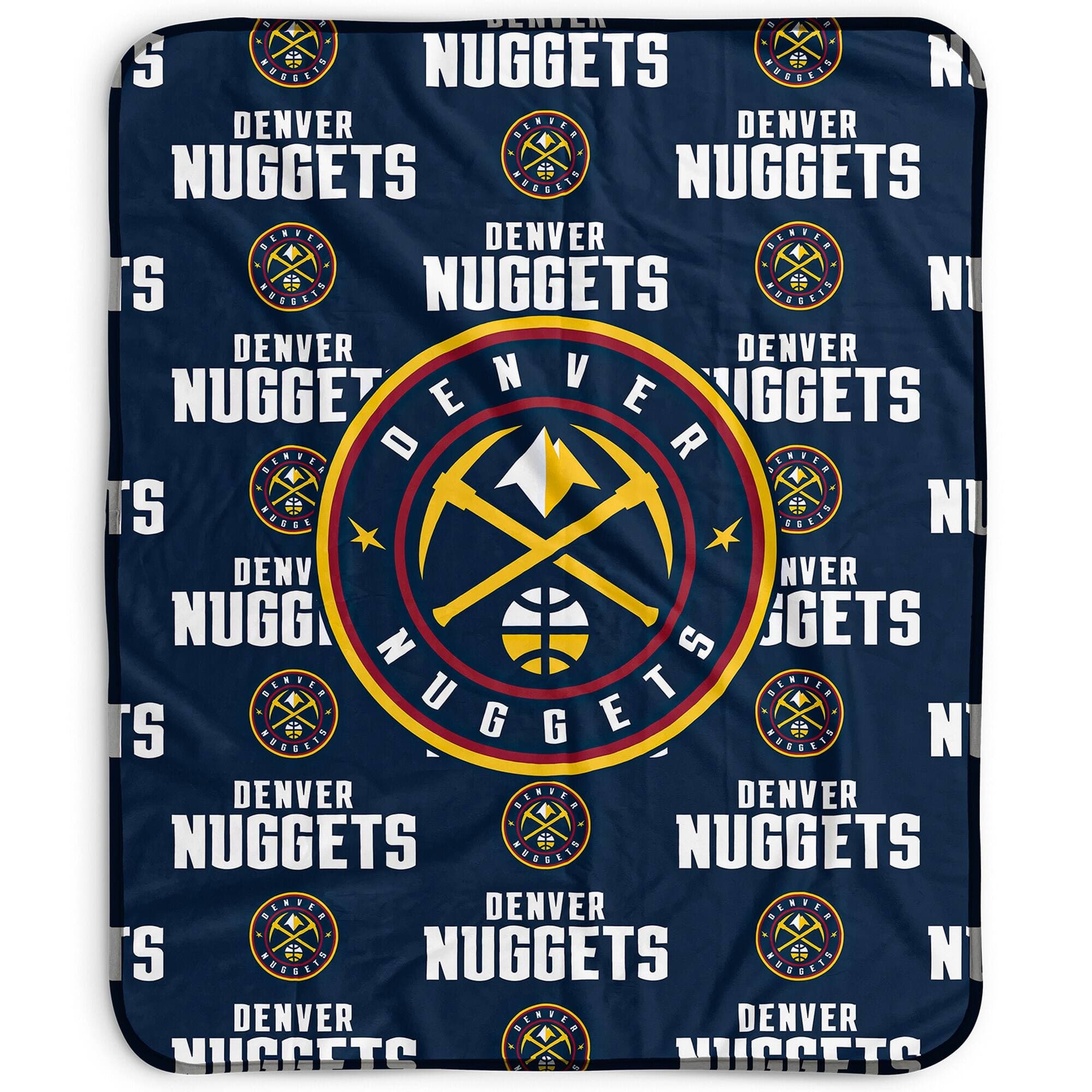 Pegasus - Denver Nuggets 50" x 60" Repeat Wordmark Fleece Blanket - Multicolor