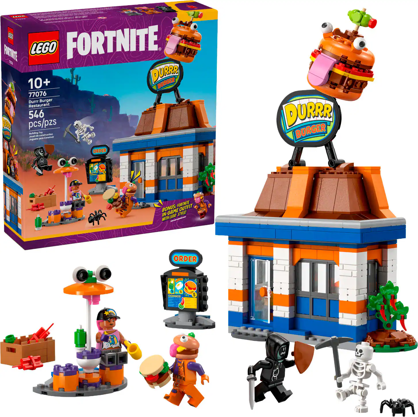 LEGO - Fortnite Durrr Burger Restaurant Kids Toy 77076
