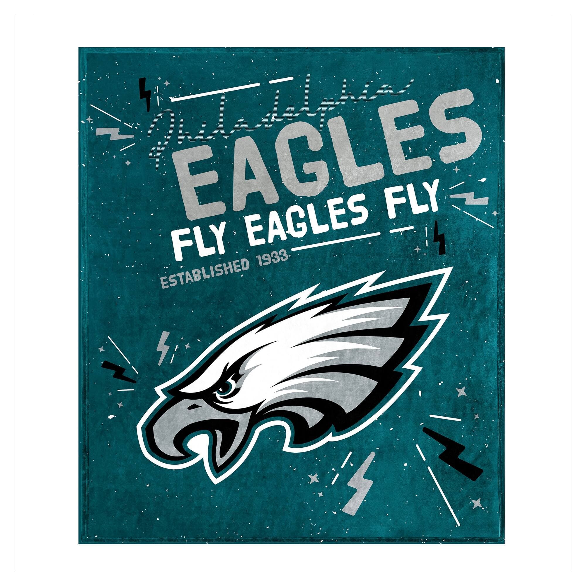 Logo Brands - Philadelphia Eagles 60" x 70" Plush Throw Blanket - Multicolor