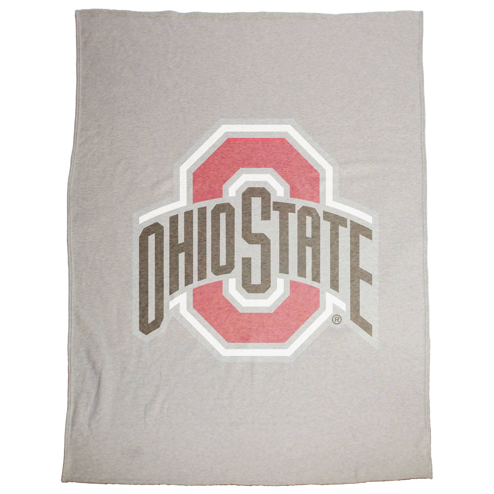 Logo Brands - Ohio State Buckeyes 54" x 84" Sweatshirt Blanket - Multicolor