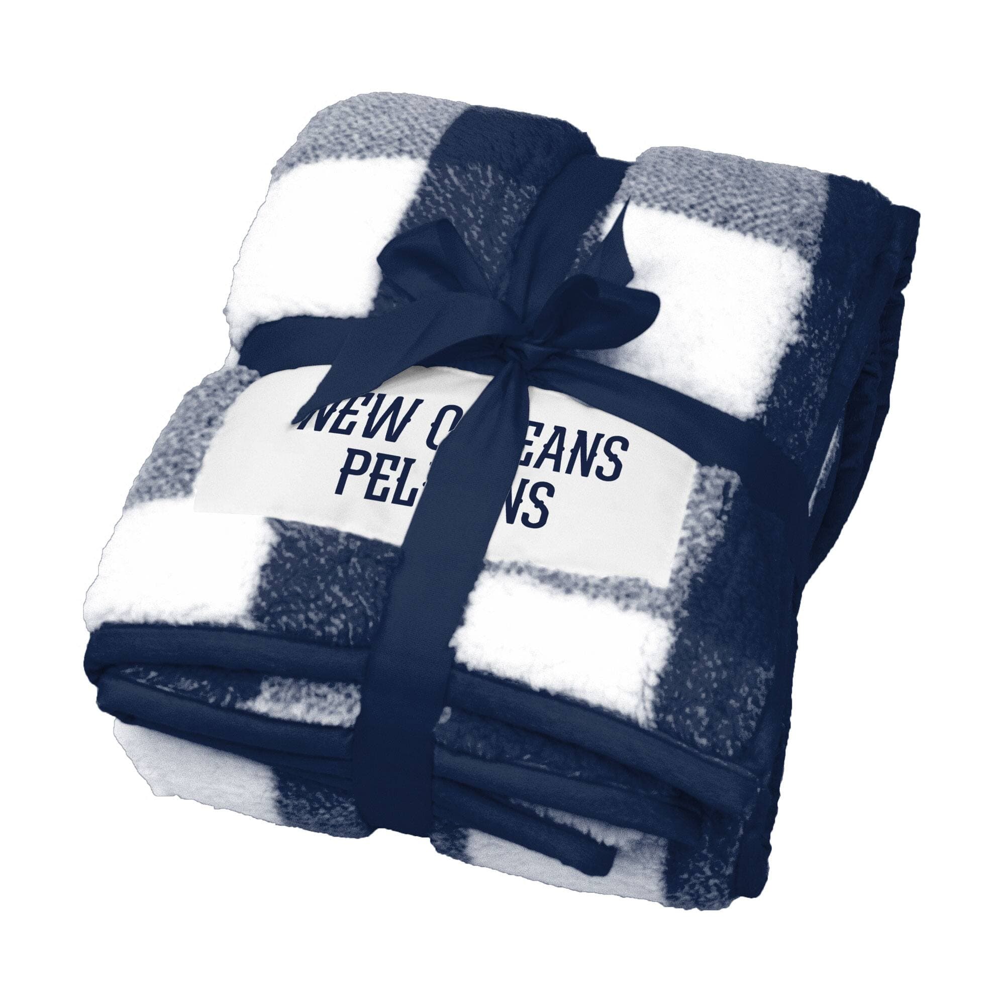 Logo Brands - New Orleans Pelicans 50'' x 60'' Buffalo Check Frost Fleece Blanket - Multicolor