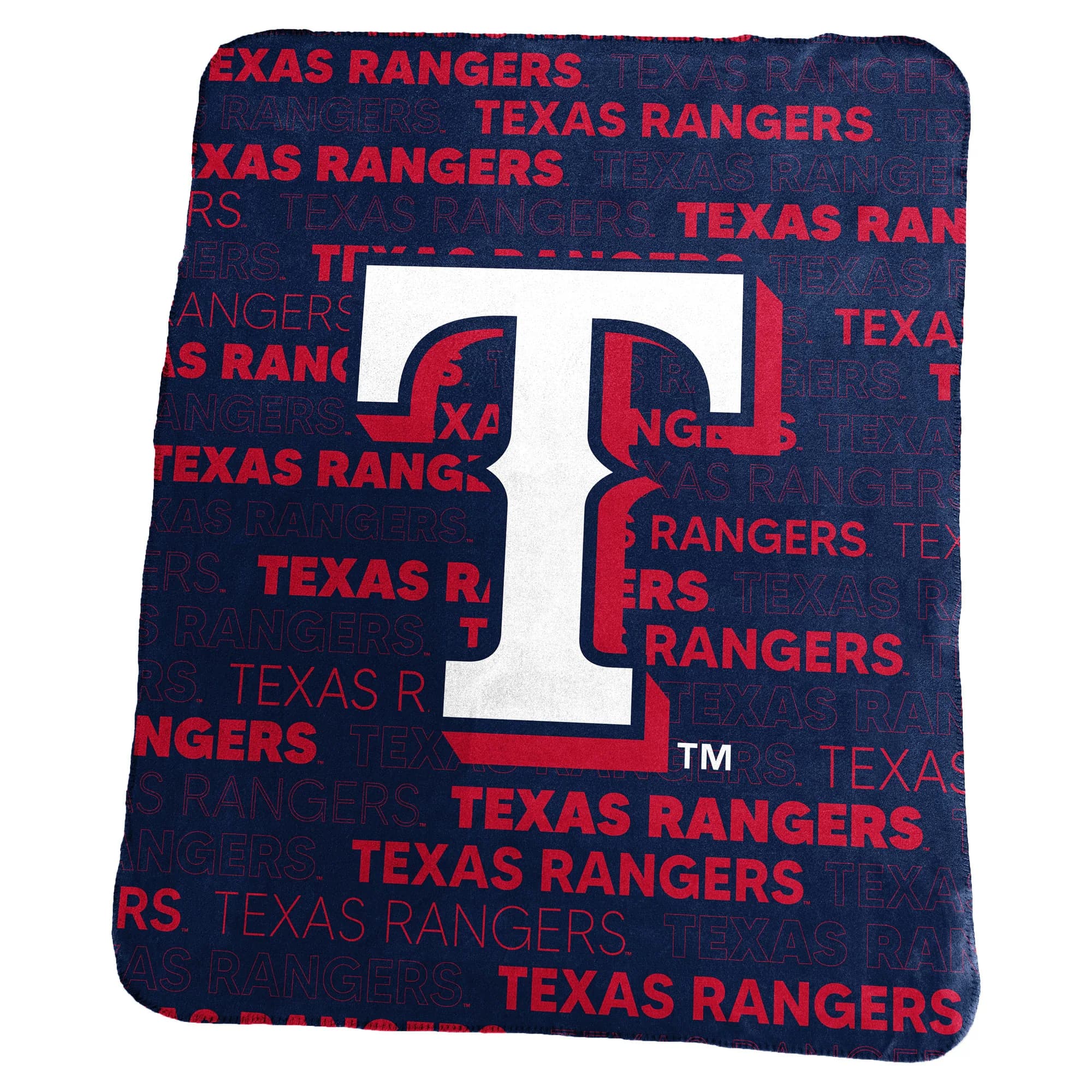 Logo Brands - Texas Rangers 50" x 60" Classic Fleece Throw Blanket - Multicolor