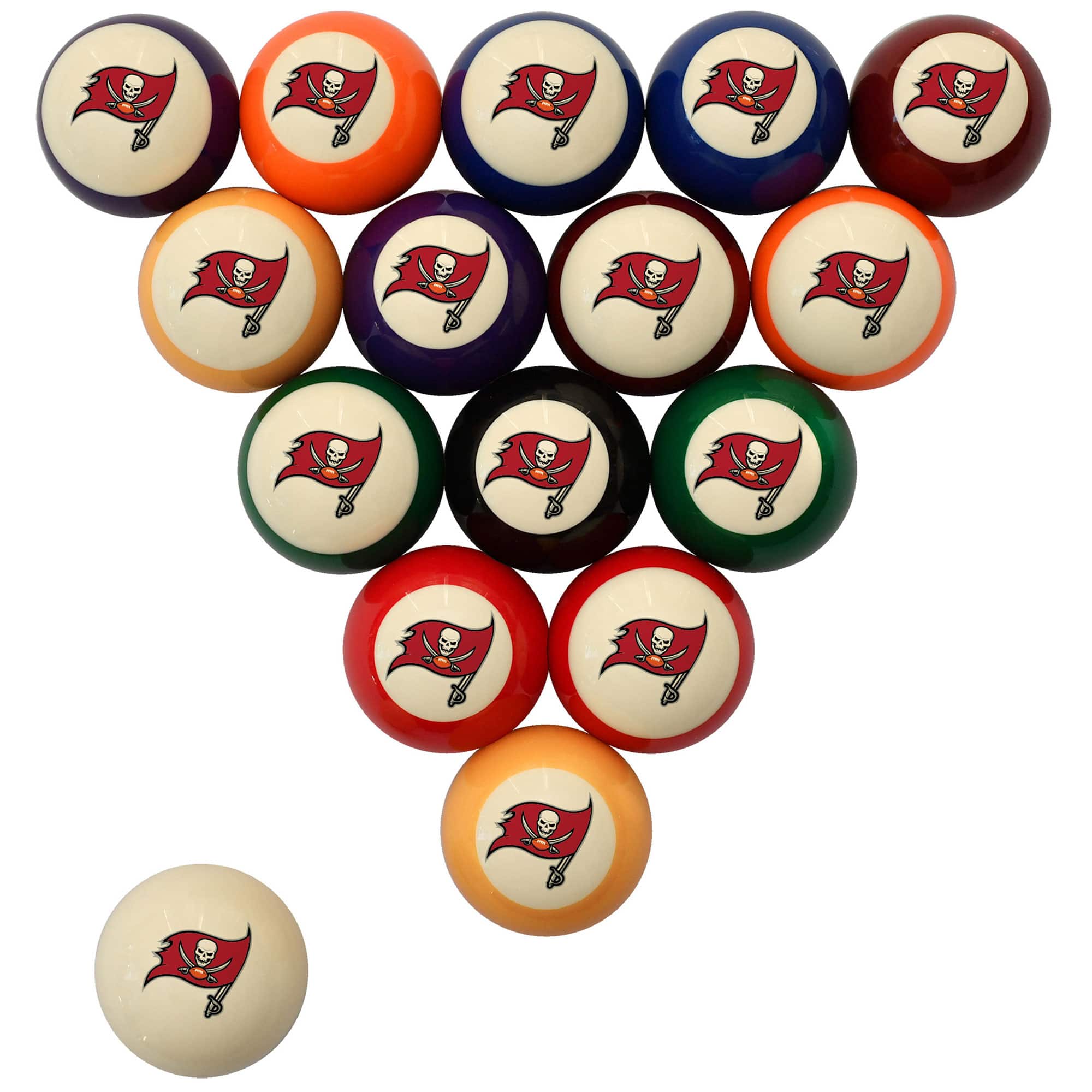 Imperial - Tampa Bay Buccaneers Retro Billiard Ball Set - Cream