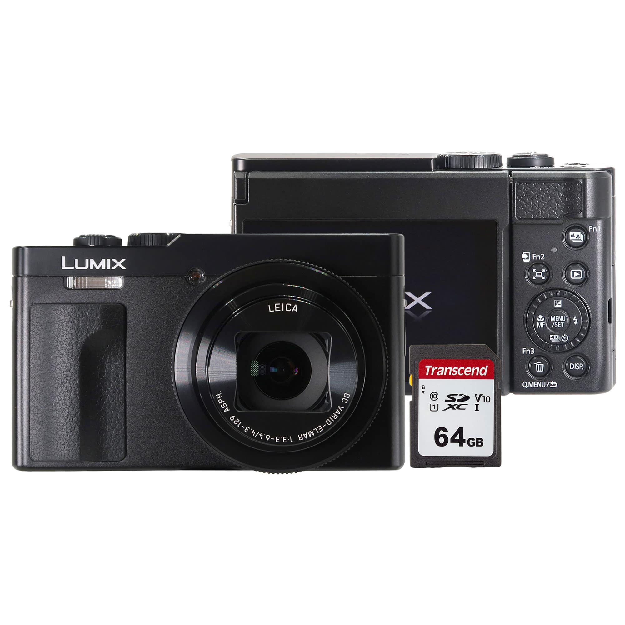 Panasonic - Lumix ZS99 30X Optical Zoom Digital Camera with 64GB SDXC Card - Black