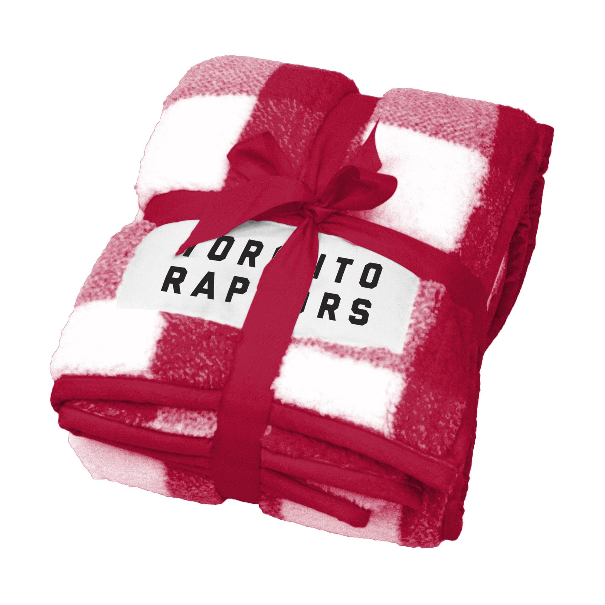 Logo Brands - Toronto Raptors 50'' x 60'' Buffalo Check Frost Fleece Blanket - Multicolor