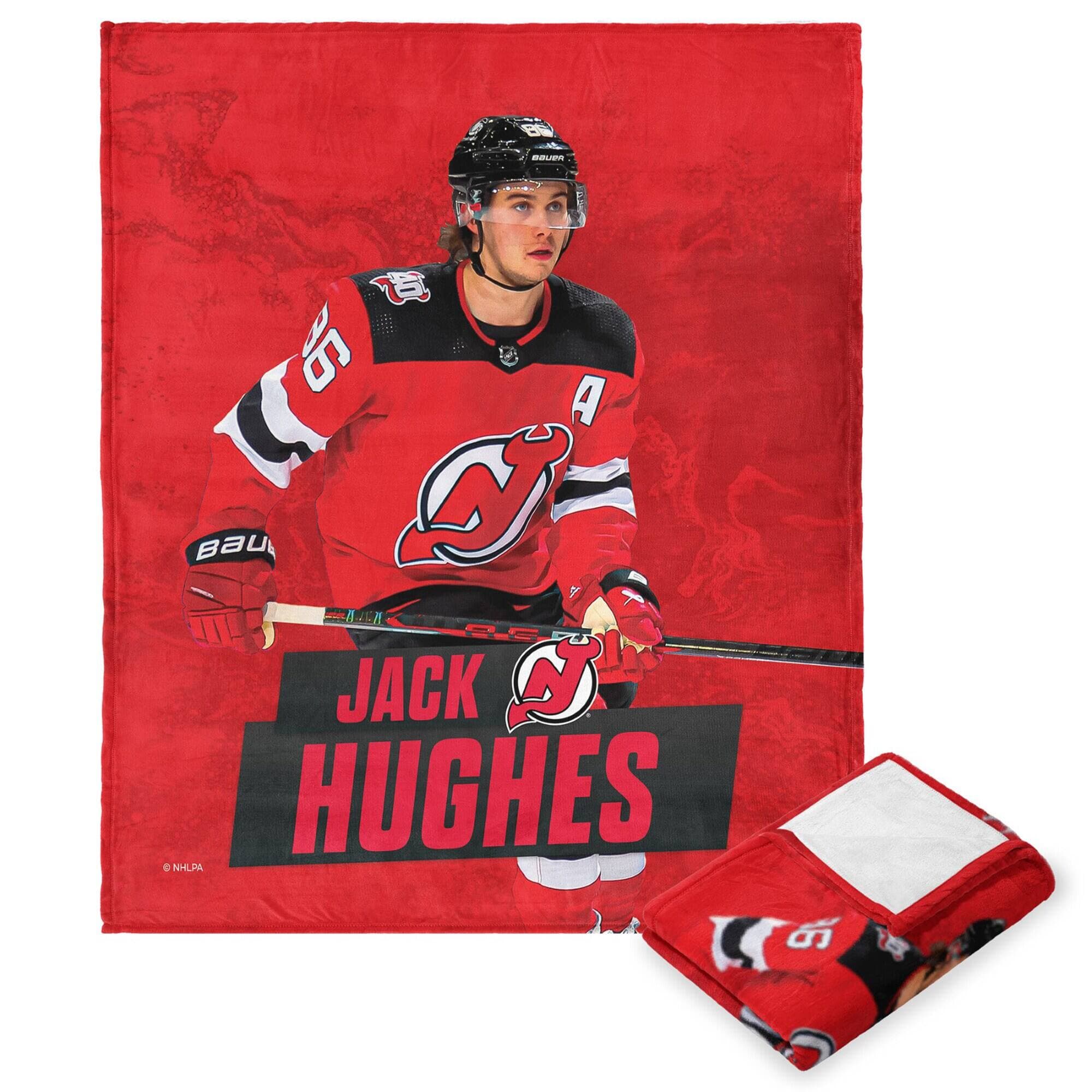 Northwest - Jack Hughes New Jersey Devils 50" x 60" Player Silk Touch Throw Blanket - Multicolor