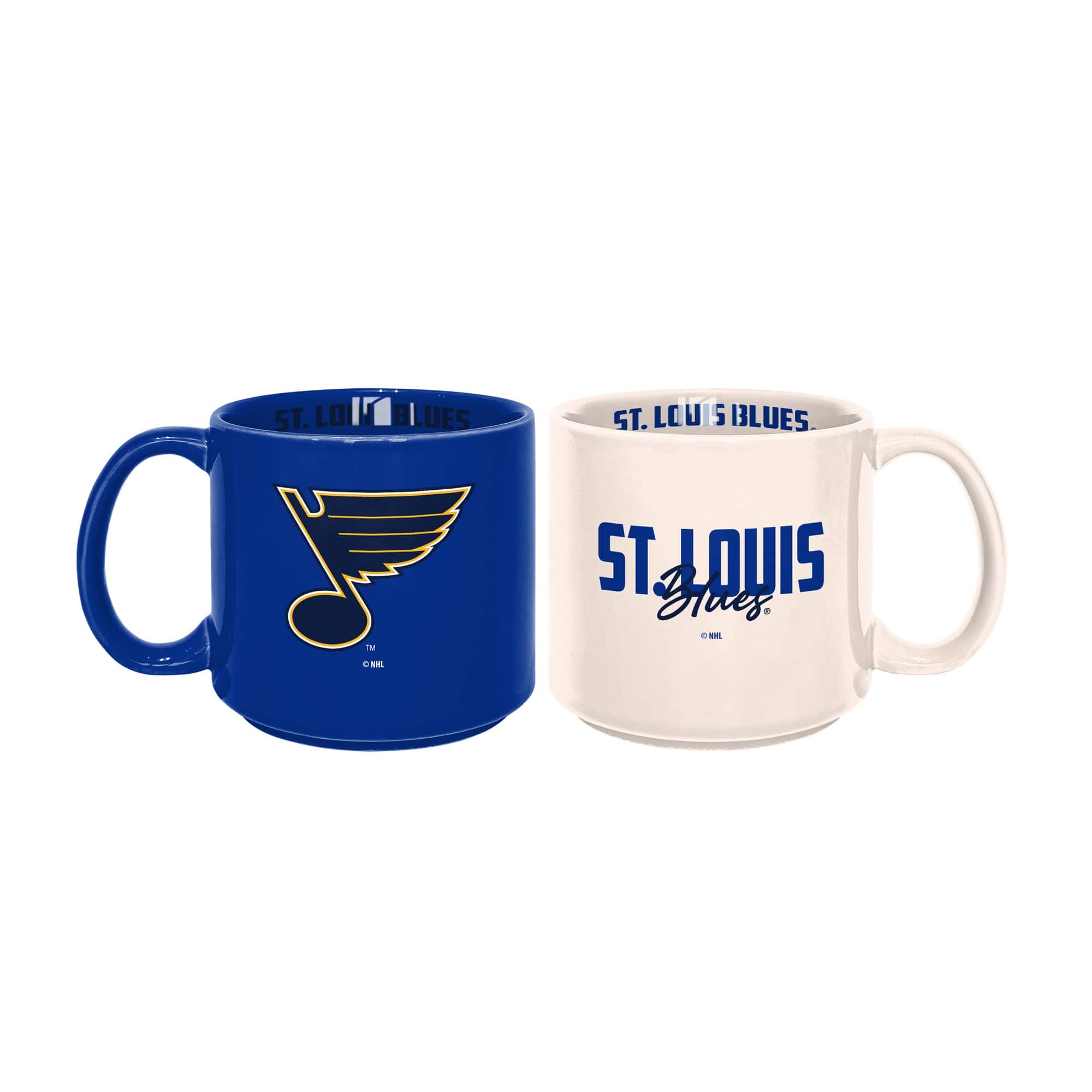 Logo Brands - St. Louis Blues 2-Pack 15oz. Stackable Mug Set - Multicolor
