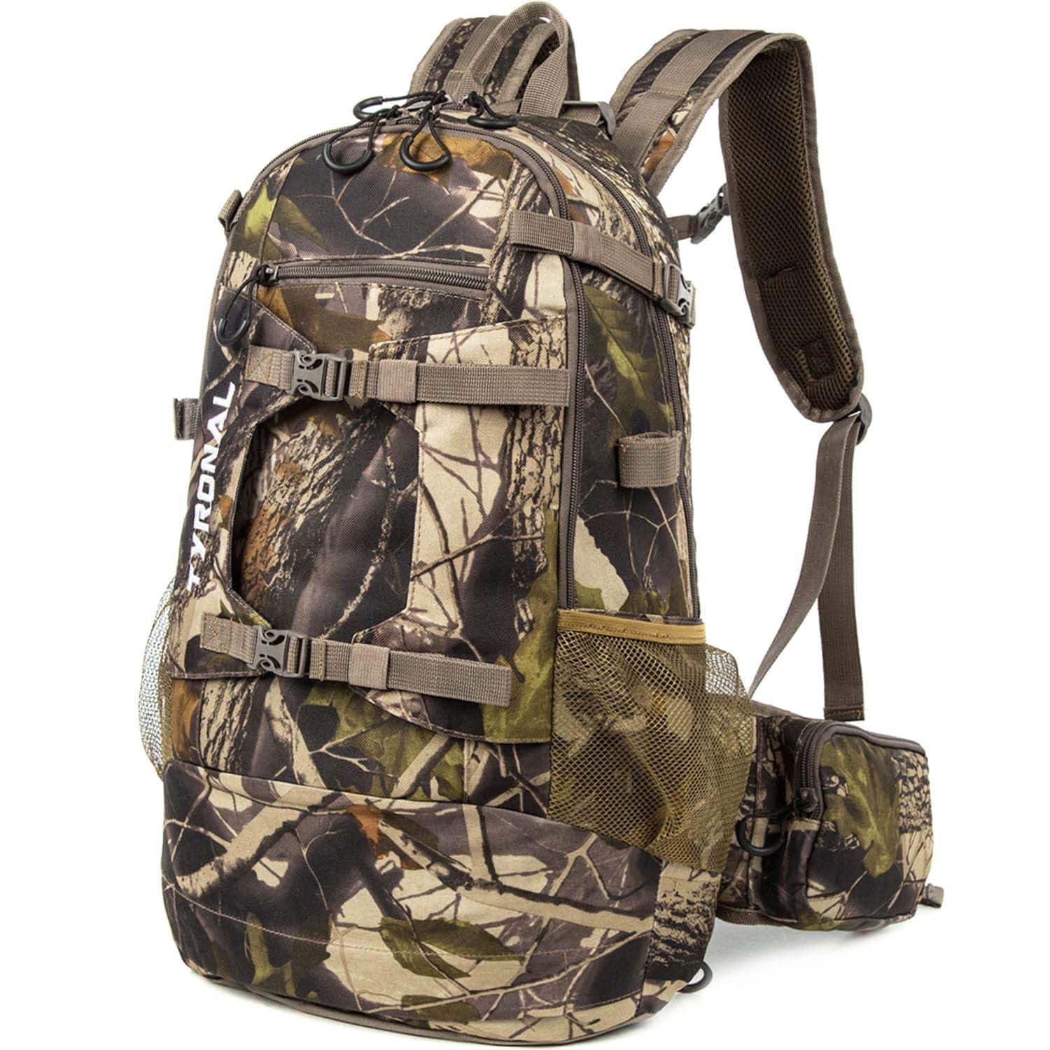 Stamp n Camp - Backpack Outdoor Gear Pack With Bow And Carry System For Hunting - Camo-green
