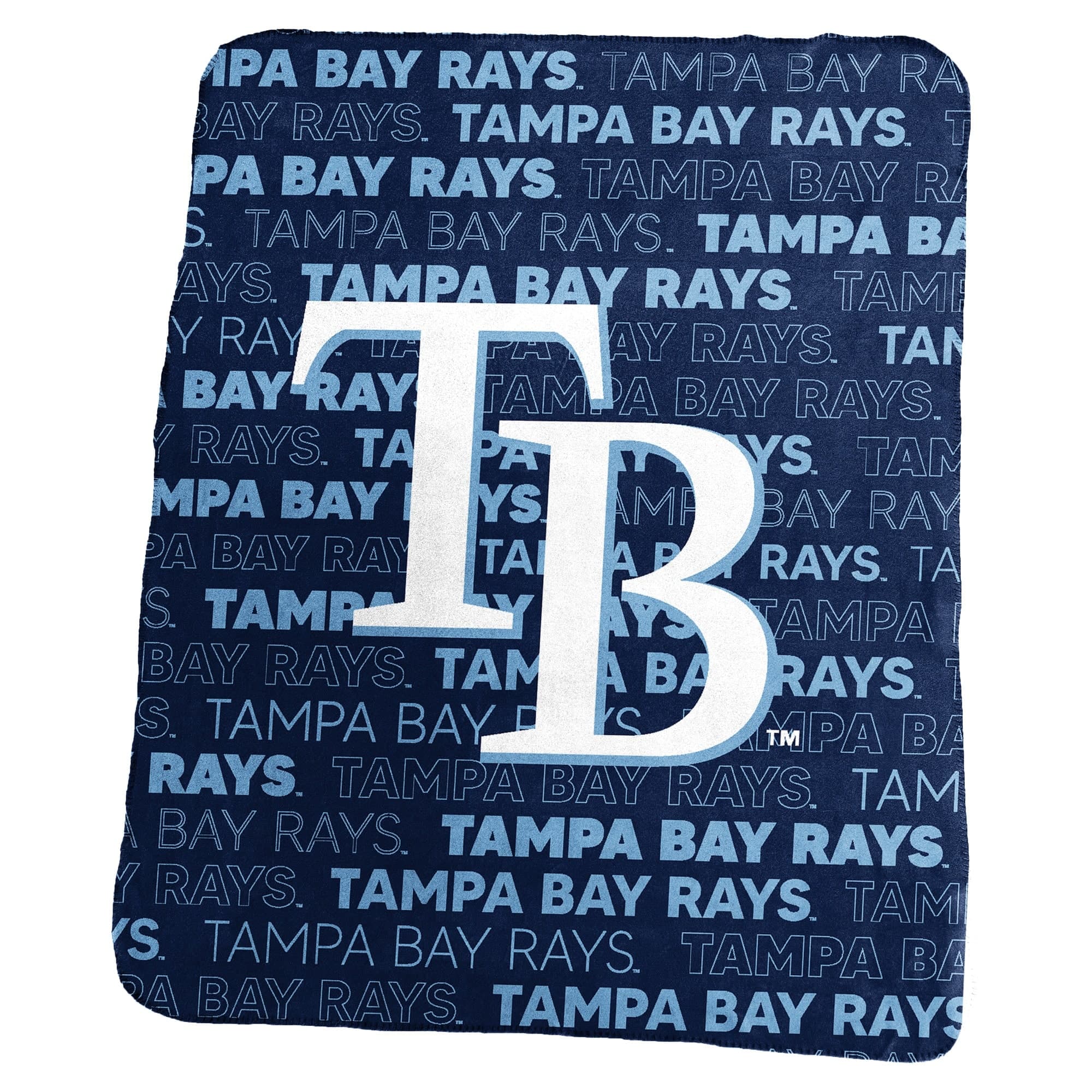 Logo Brands - Tampa Bay Rays 50" x 60" Classic Fleece Throw Blanket - Multicolor