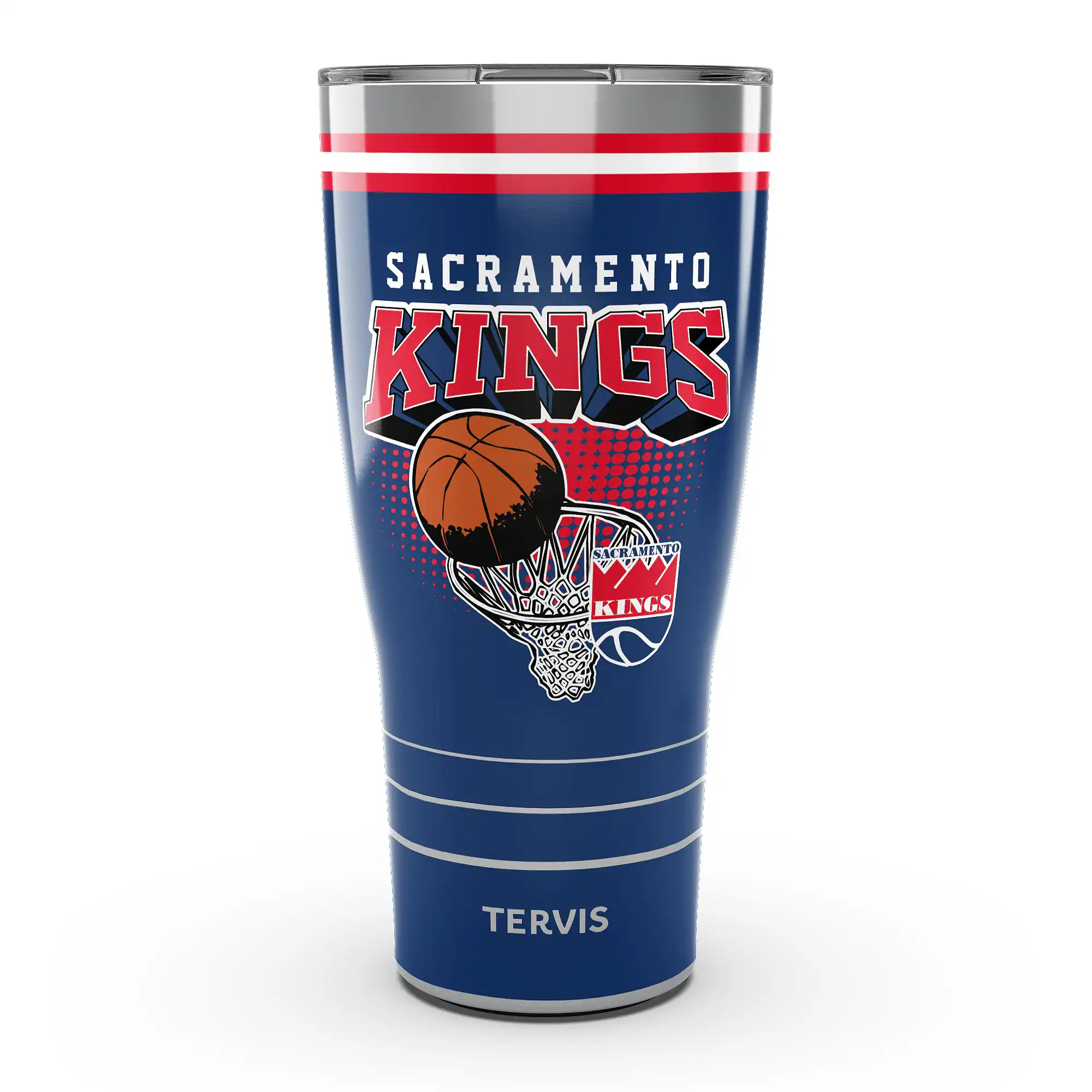 Tervis - Sacramento Kings 30oz. DuraPrint-- Vintage Stainless Steel Travel Tumbler - Multicolor