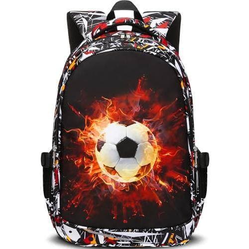 Cozy Serene - School Backpack For Baseball Bookbag Ages 6 8 8 10 Large Elementary Primary Pack 1st 2nd 3rd Grade To Mochilas Para - Black/White