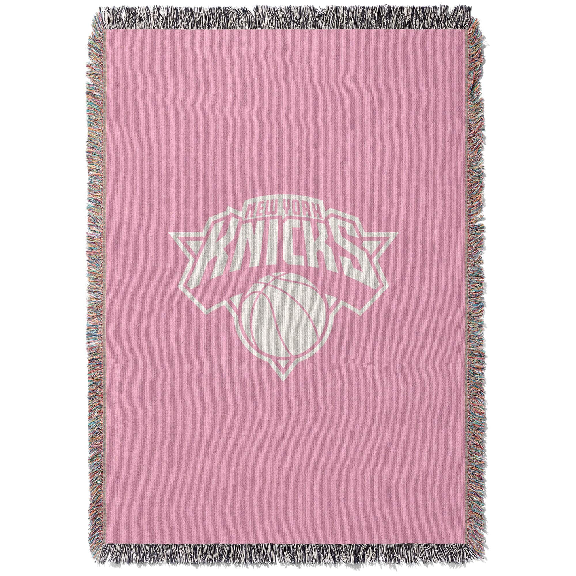 Chad & Jake - New York Knicks Woven Blanket - Pink