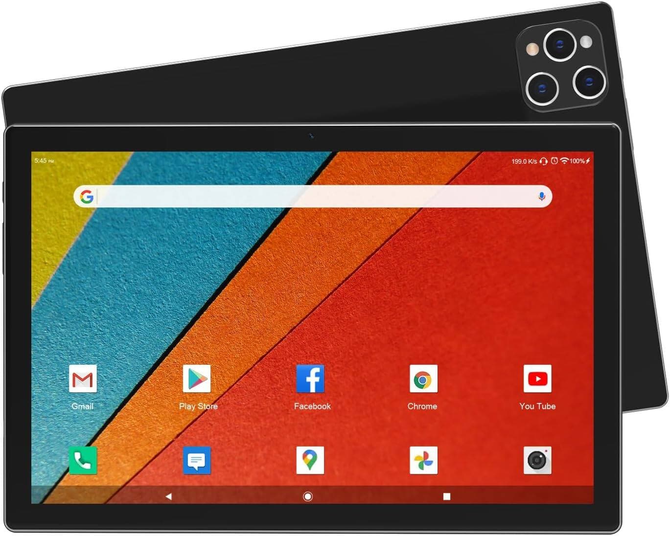 FEONAL - Tablet 2025 Upgraded, Android 13 Tablet, 128GB ROM + 16GB (8+8 Expand) RAM Large Storage, Tablets Octa-Core Processor - Black