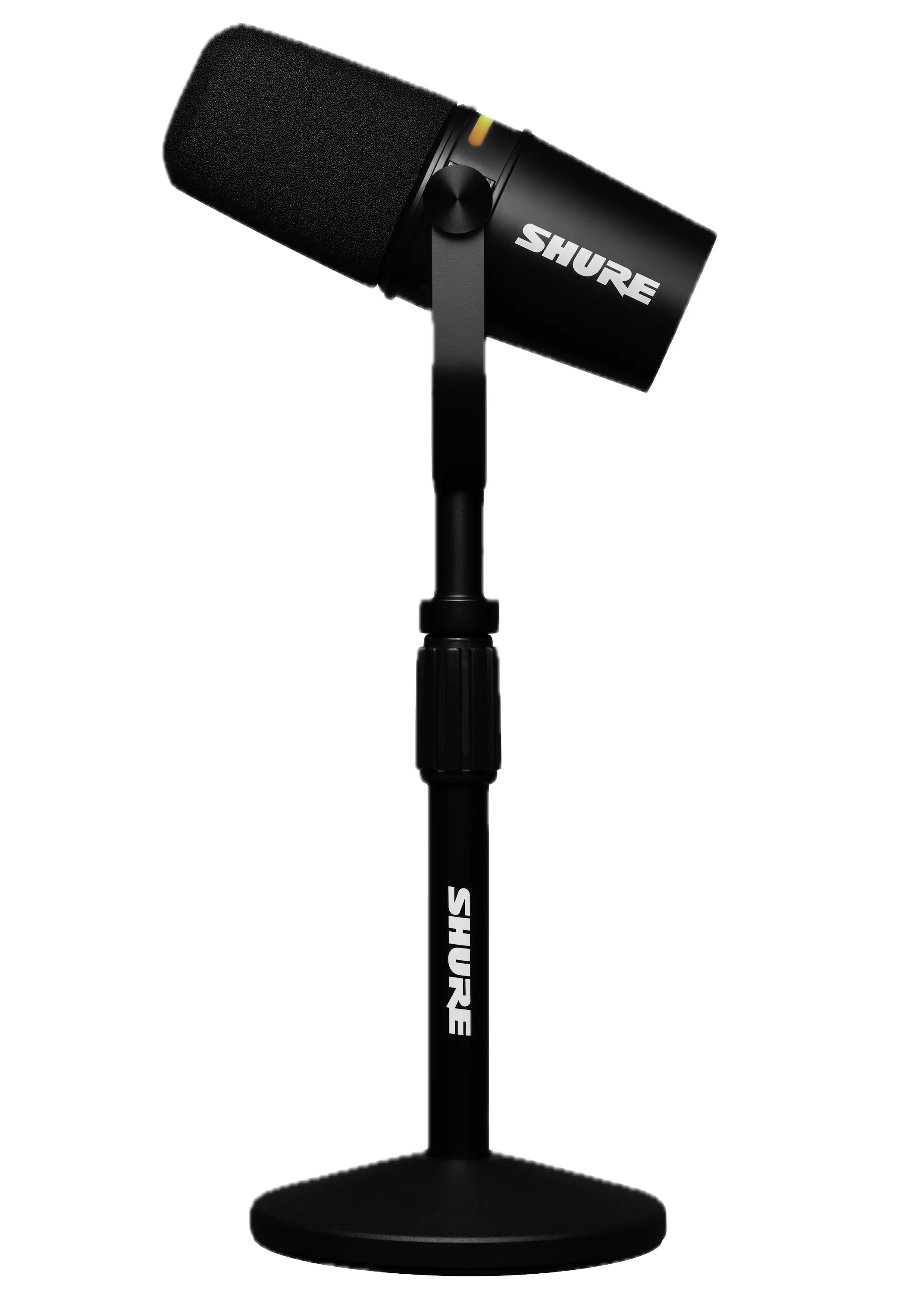 Shure - MV7+ USB-C/XLR Dynamic Podcast Microphone Bundle with Desktop Stand - Black