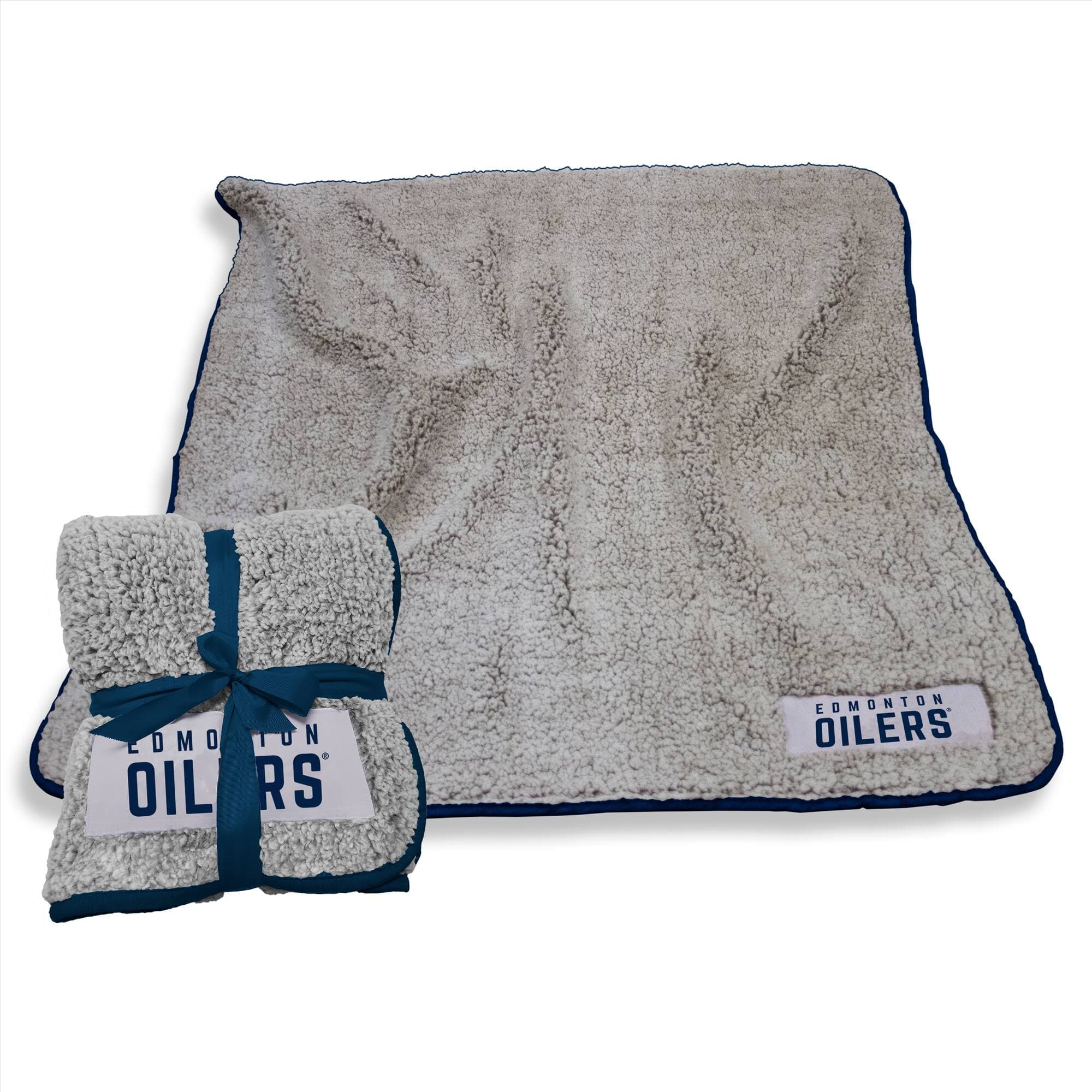 Logo Brands - Edmonton Oilers 50" x 60" Frosty Fleece Team Blanket - Multicolor