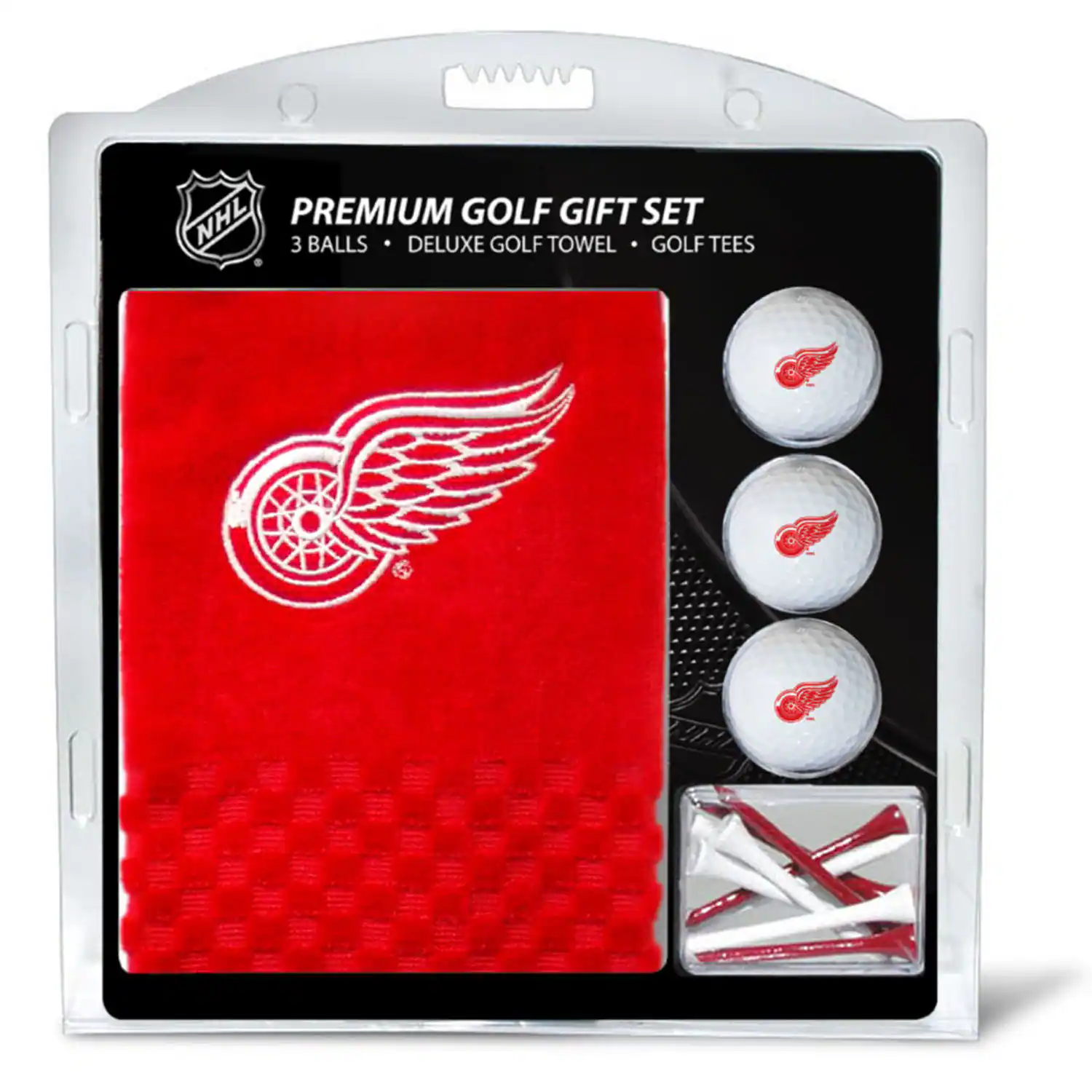 Team Golf - Detroit Red Wings Embroidered Golf Gift Set - Multicolor