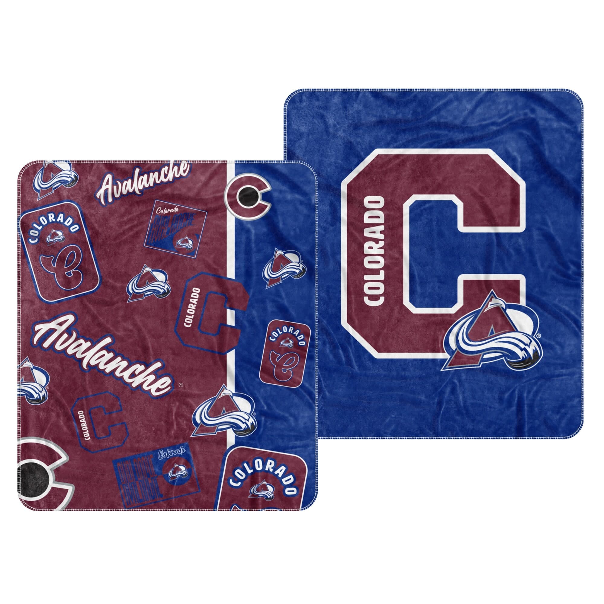 Logo Brands - Colorado Avalanche 50" x 60" Dream Weave Throw Blanket - Maroon