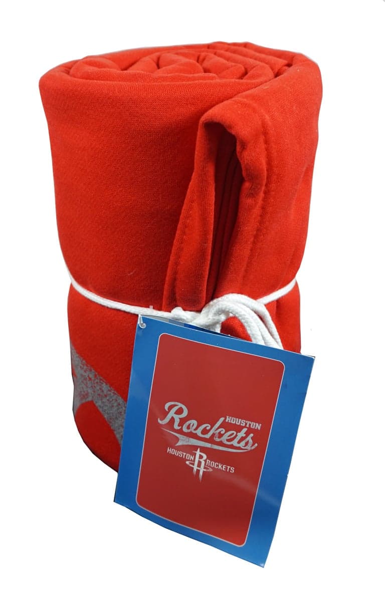 Northwest - Houston Rockets Distressed Look 54x84 inch Sweatshirt Material Blanket Throw - Multi