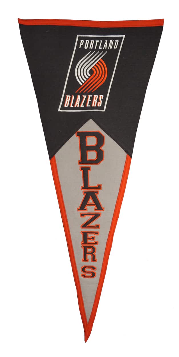 Winning Streak Sports - Portland Basketball Trail Blazers Classic NBA Oversized Wool Pennant - Multi