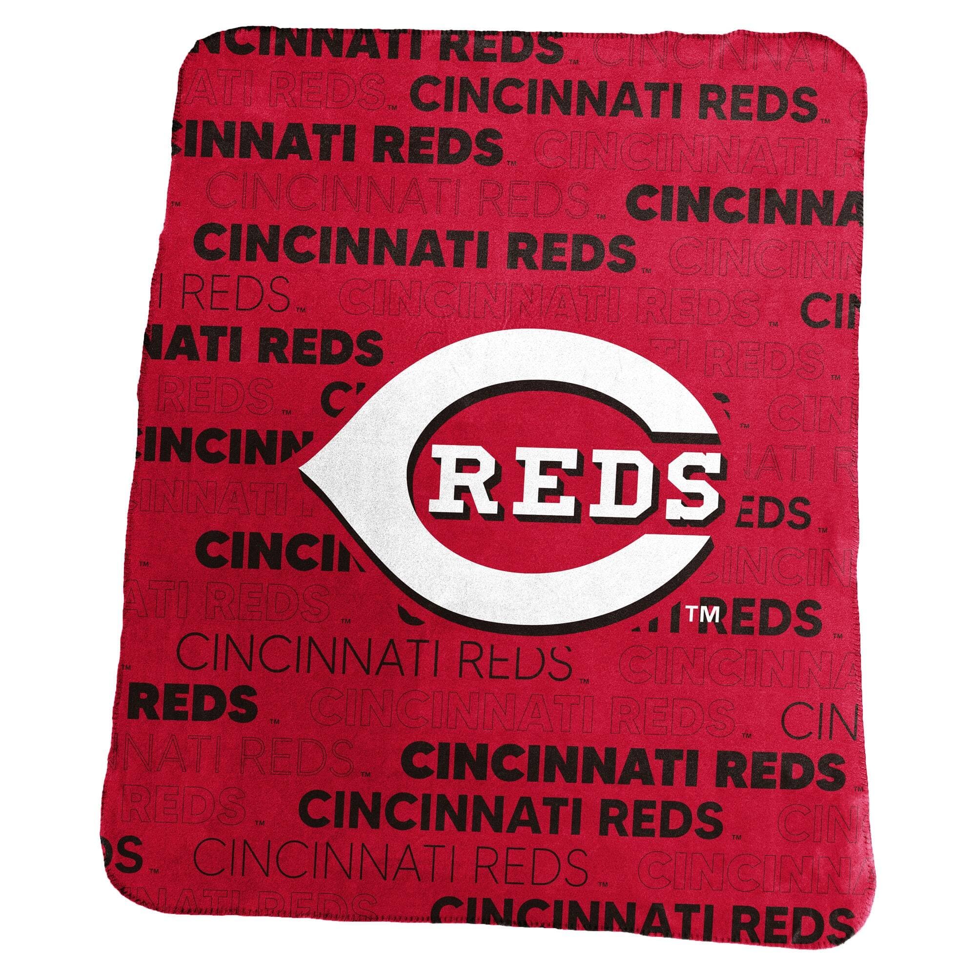 Logo Brands - Cincinnati Reds 50" x 60" Classic Fleece Throw Blanket - Multicolor
