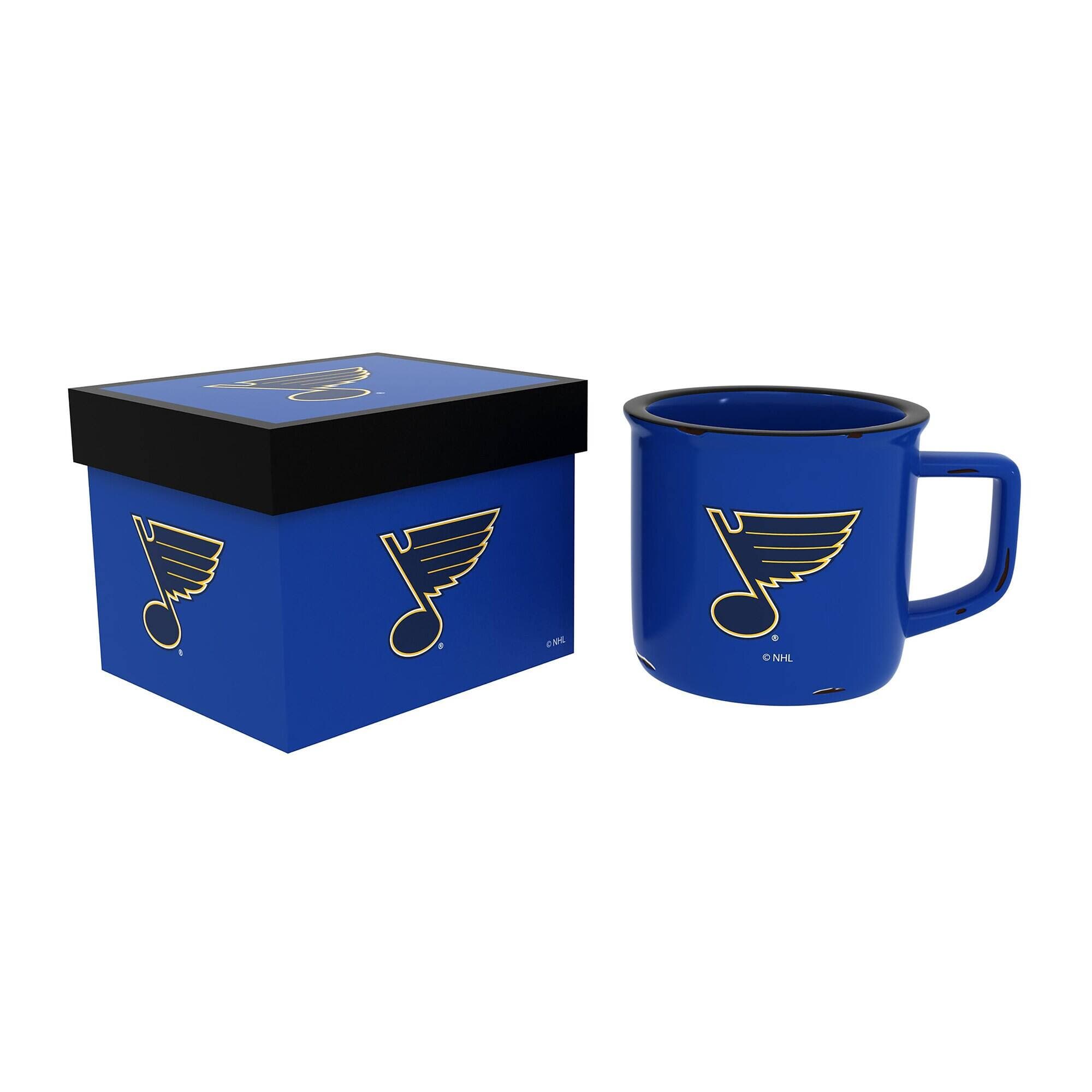 Evergreen Enterprises - St. Louis Blues 14oz. Ceramic Camp Cup with Gift Box - Multicolor