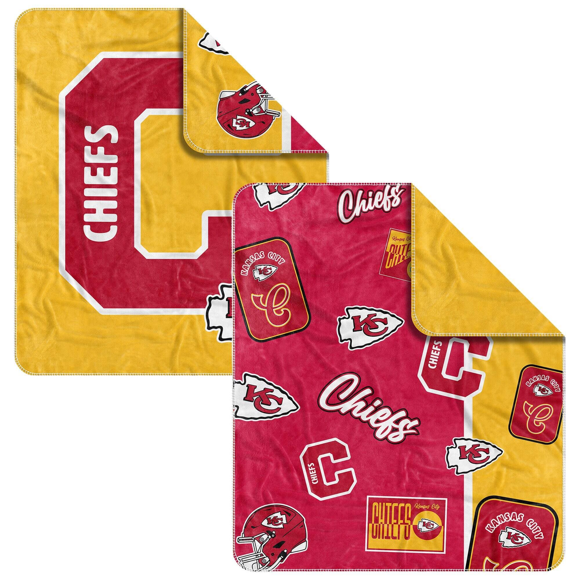 Logo Brands - Kansas City Chiefs 50" x 60" Dream Weave Throw Blanket - Red