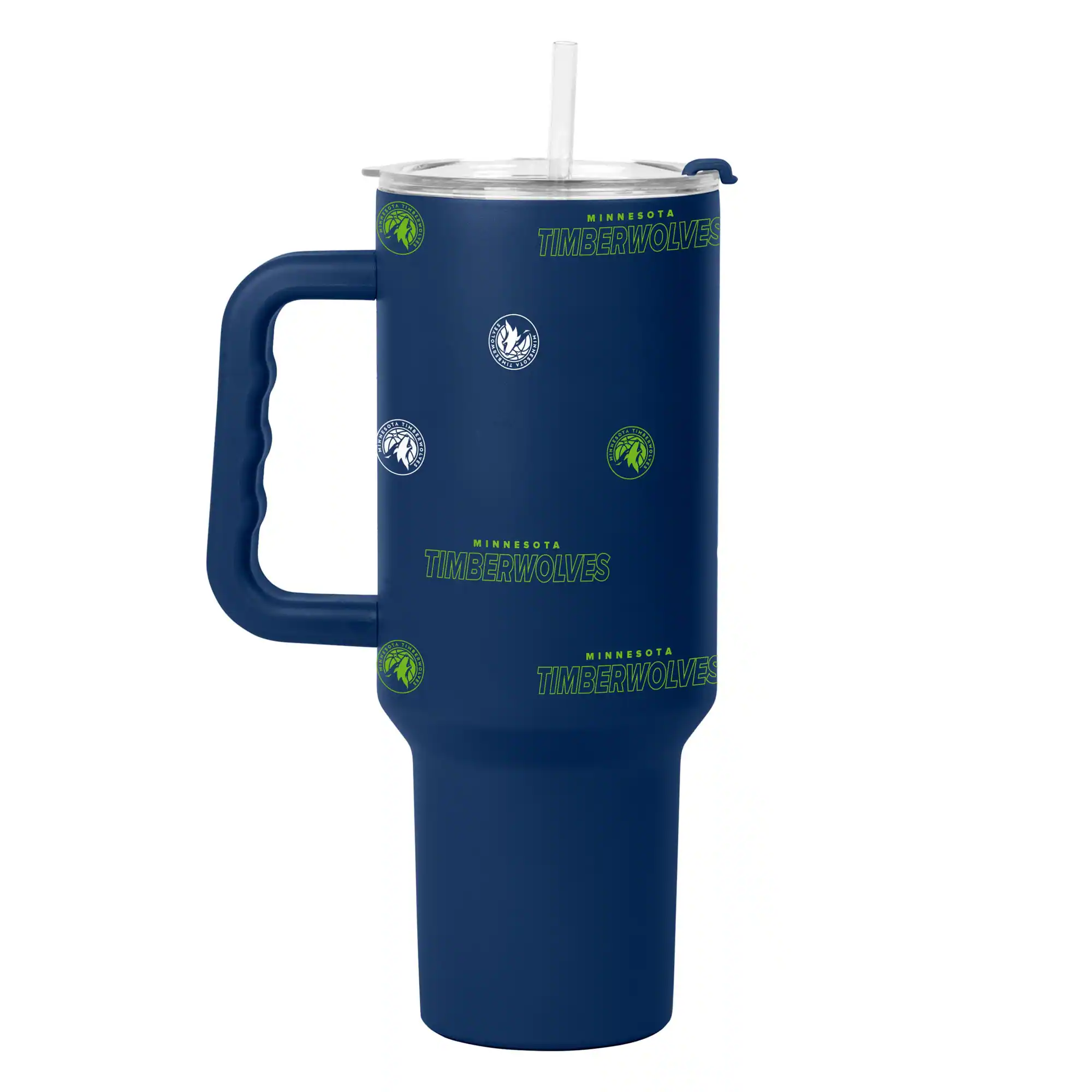 Logo Brands - Minnesota Timberwolves 40oz. Step and Repeat Powder Coat Tumbler - Navy