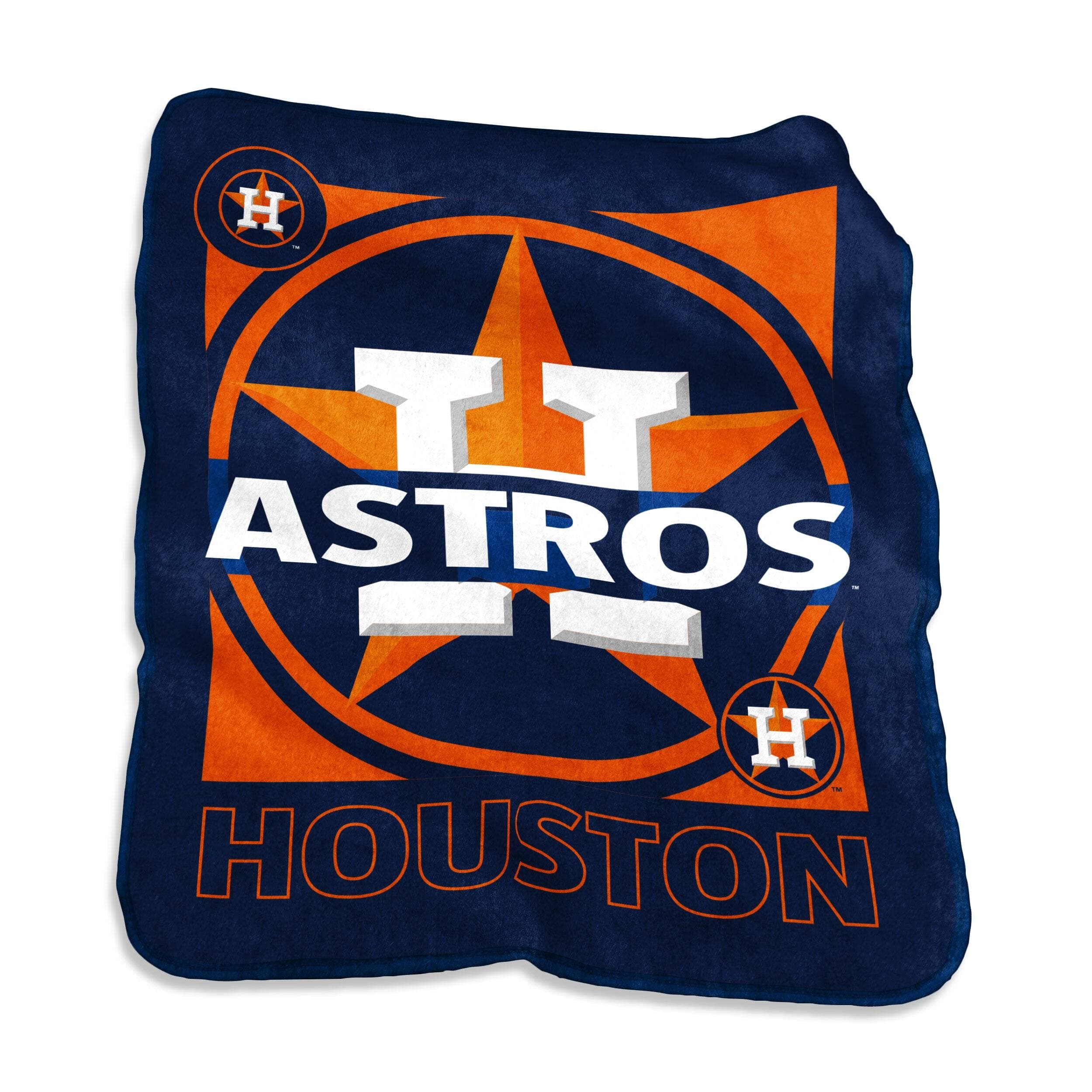 Logo Brands - Houston Astros 50" x 60" Raschel Blanket - Multicolor