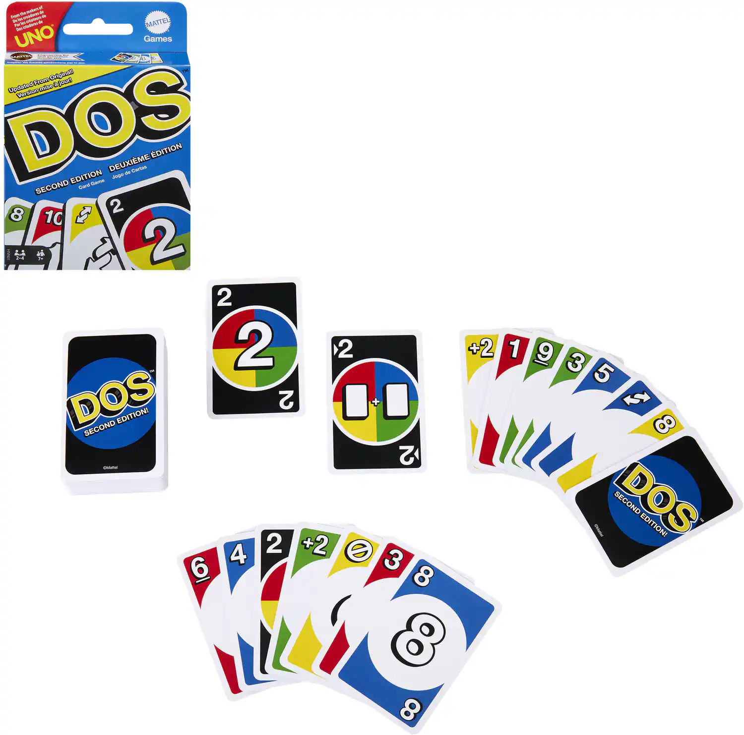 Mattel - Games - UNO: Dos Second Edition - Collectibles - Multicolor