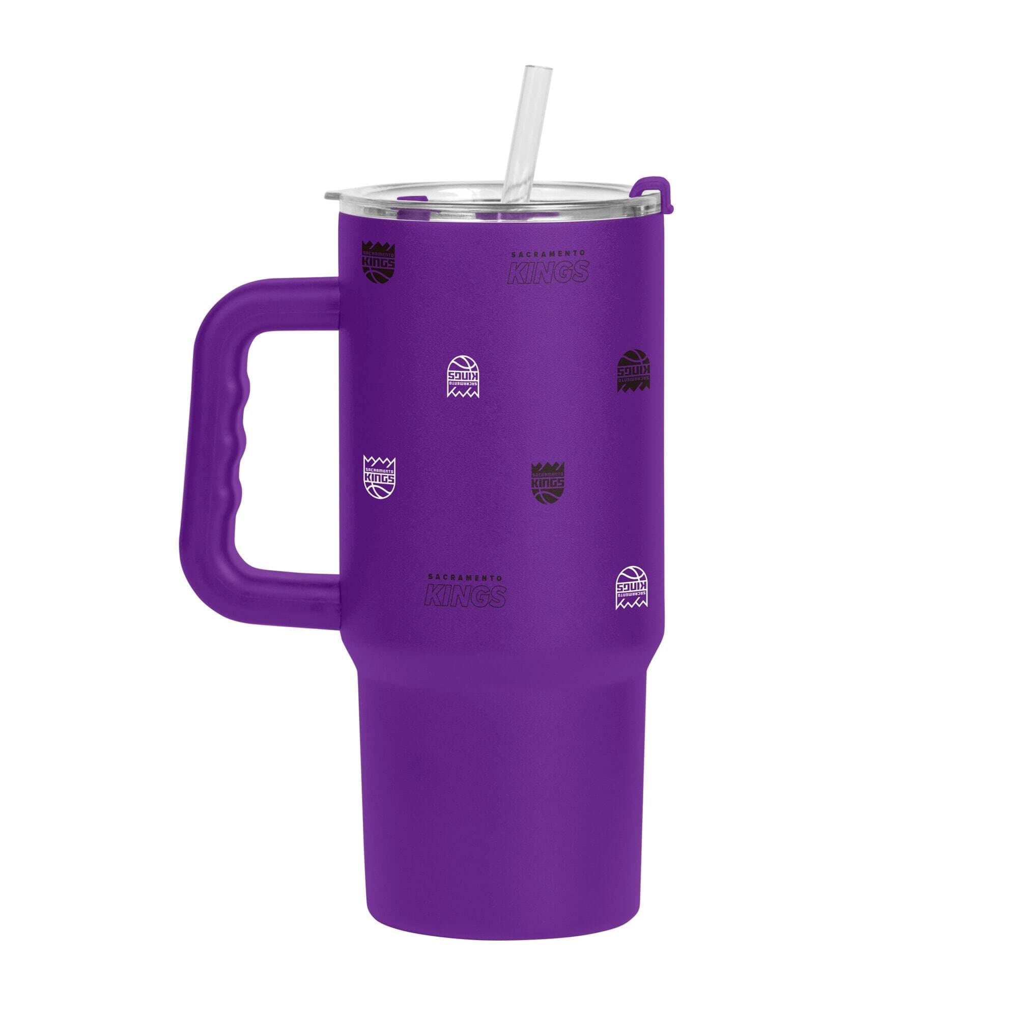 Logo Brands - Sacramento Kings 24oz. Step and Repeat Powder Coat Tumbler - Purple
