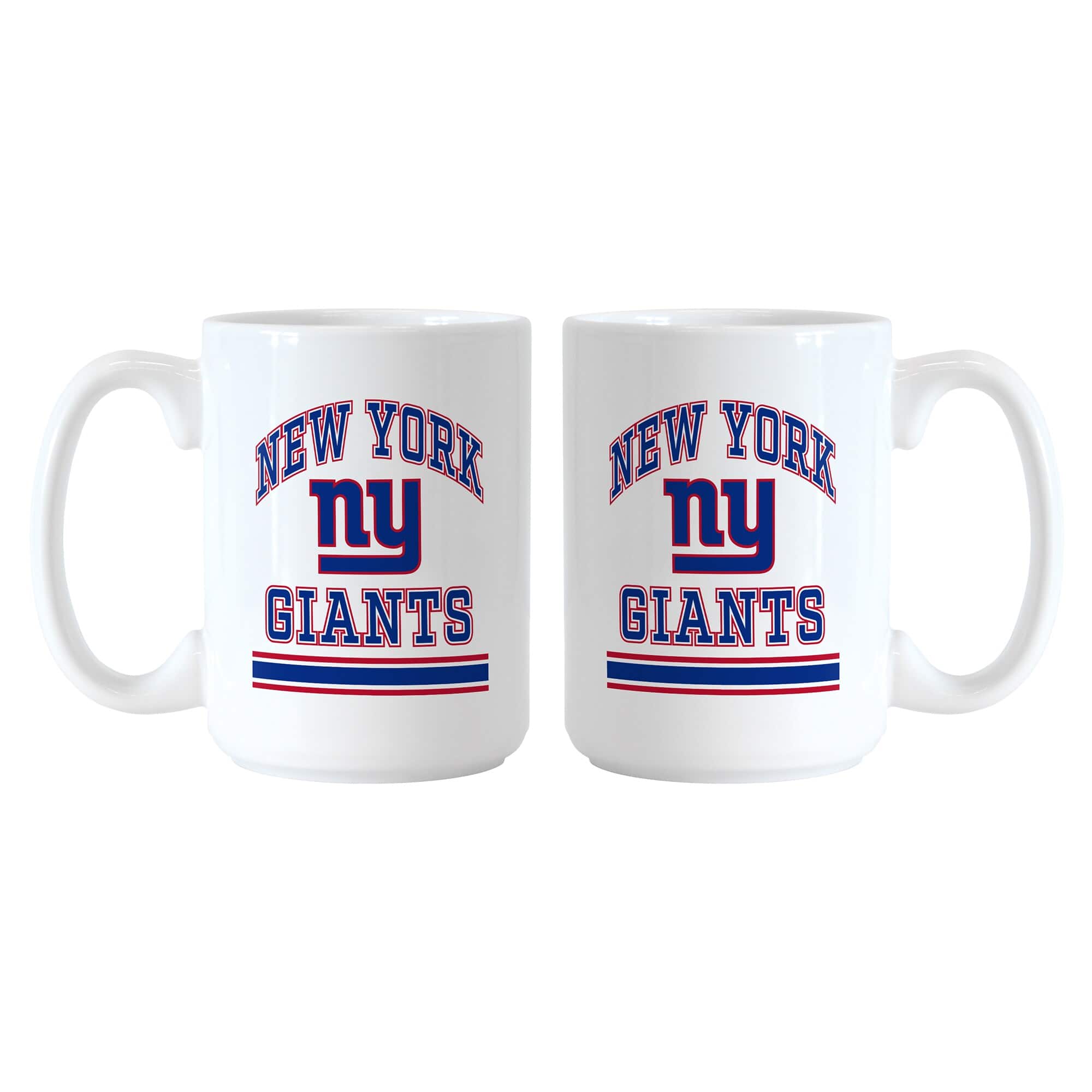 Logo Brands - New York Giants 15oz. Current & Throwback Mug Set - Multicolor