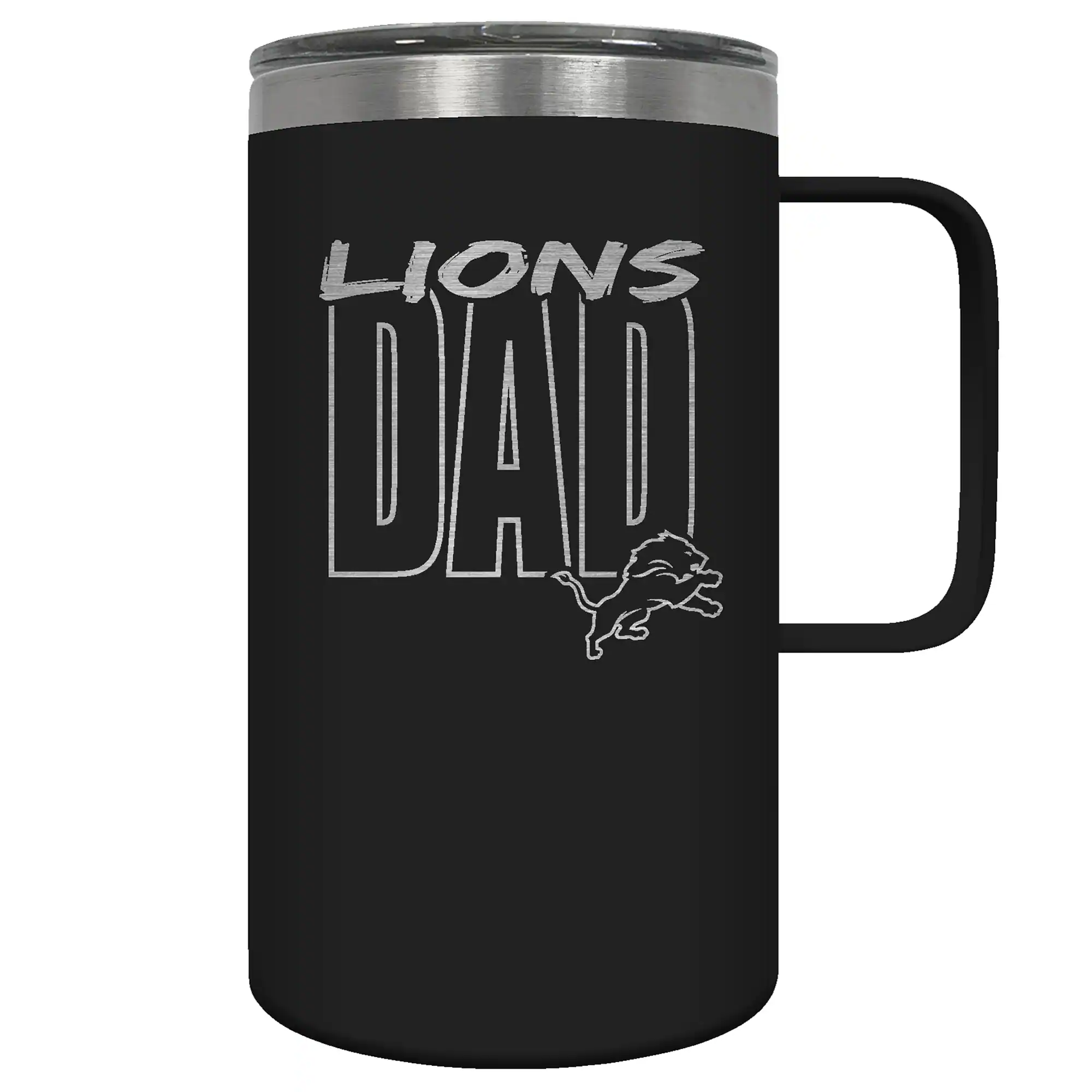 Great American Products - Detroit Lions Dad 18oz. Hustle Travel Mug - Multicolor
