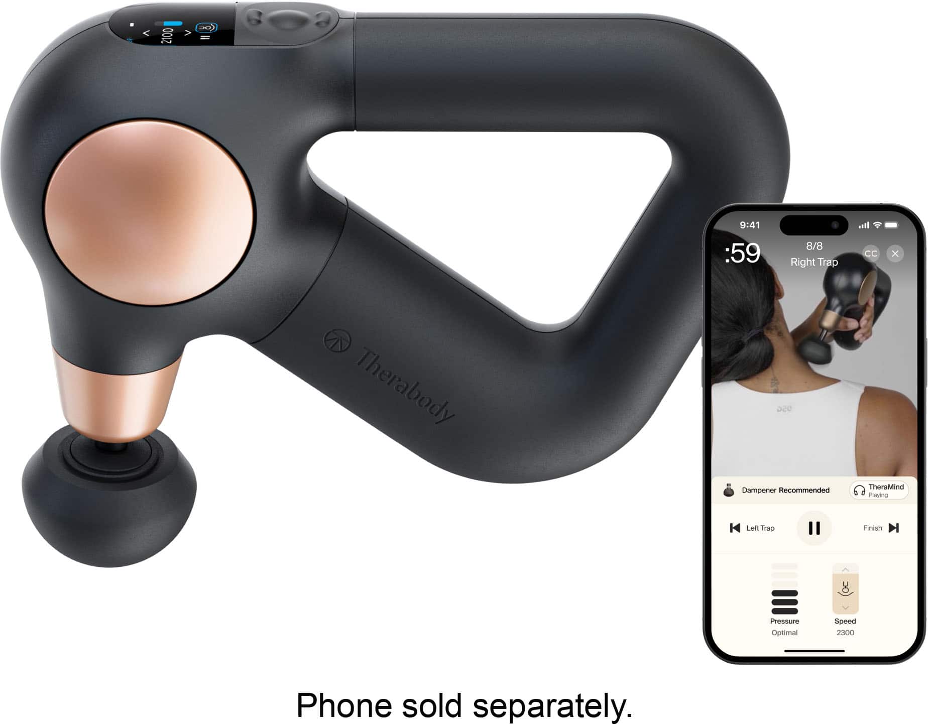 Therabody - Theragun Sense (2nd Generation) - Relaxing Massage With On-Screen Guided Routines For Stress Relief - Black