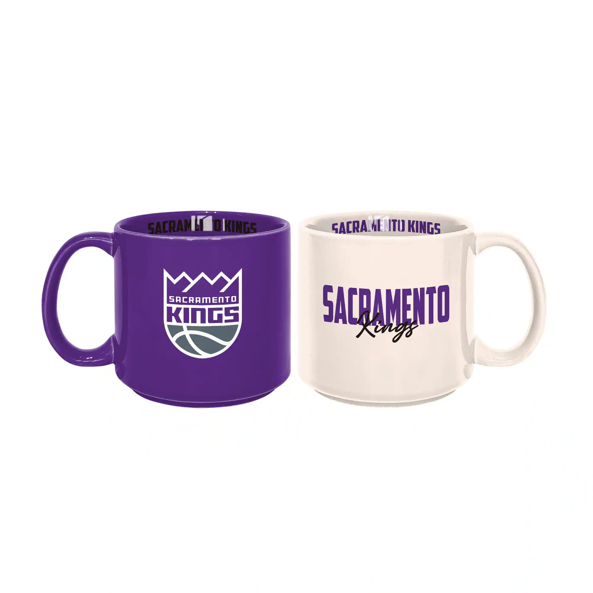 Logo Brands - Sacramento Kings 2-Pack 15oz. Stackable Mug Set - Multicolor