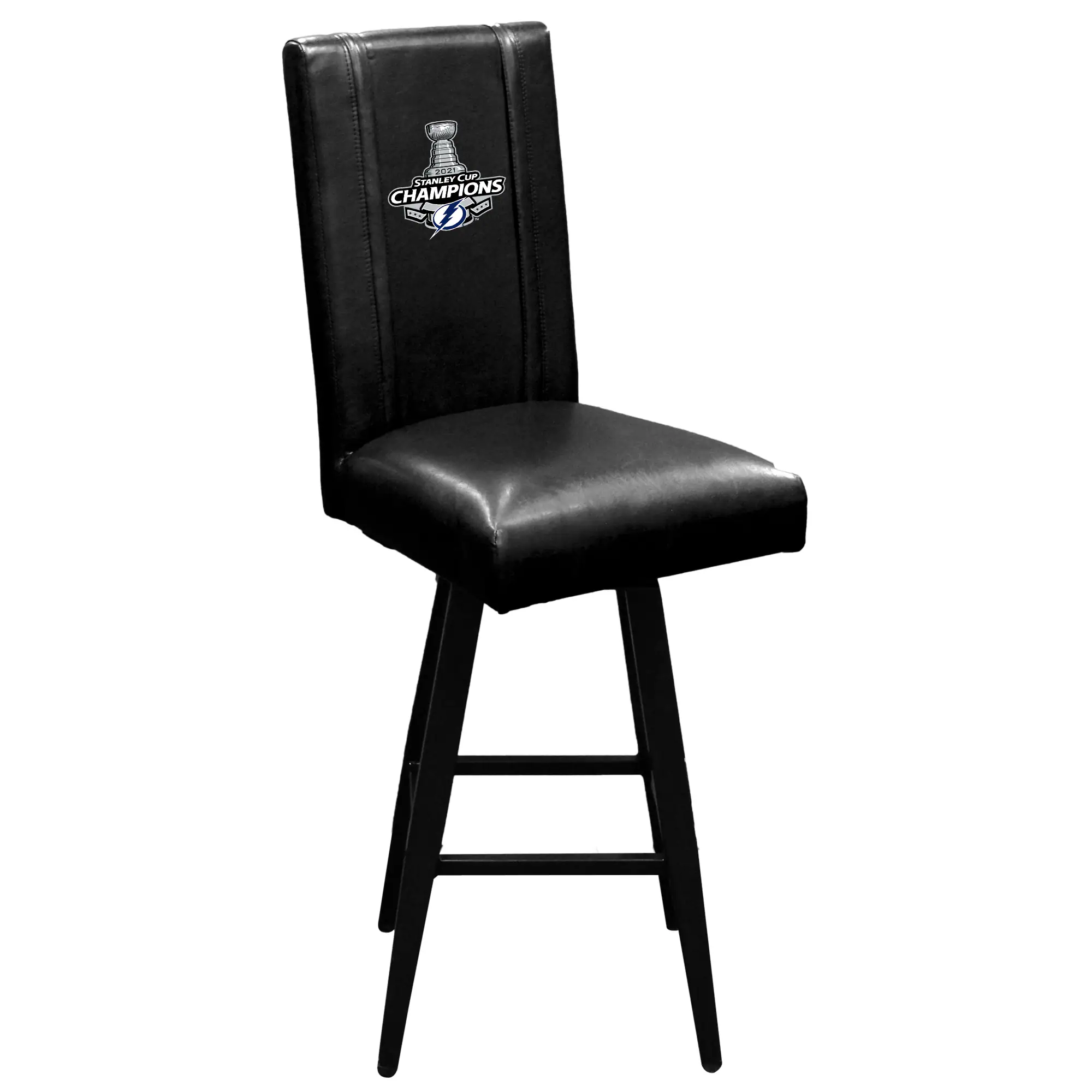 DreamSeat - Tampa Bay Lightning 2021 Stanley Cup Champions Swivel Bar Stool 2000 - Black