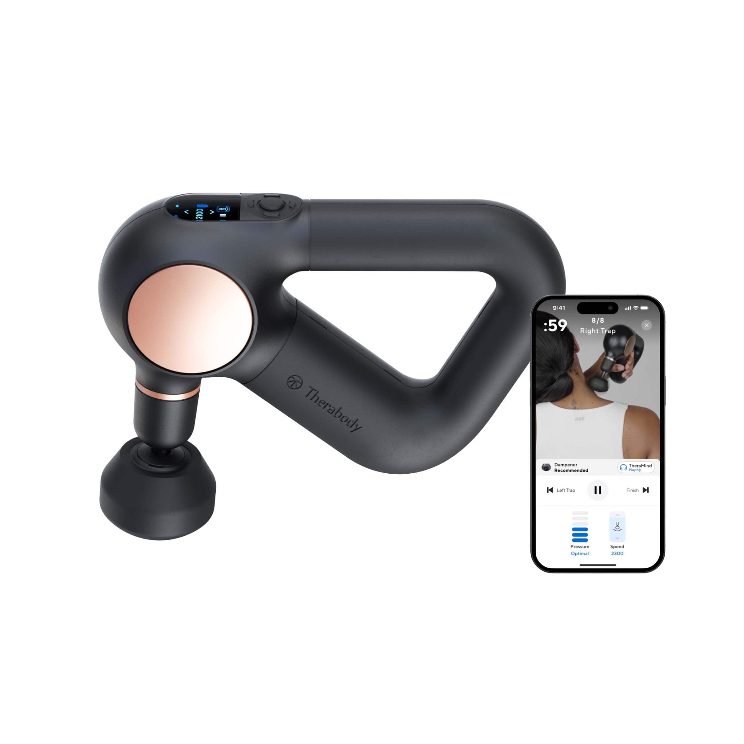 Therabody - Theragun Sense (1st Generation) - Massage Gun With Built-In Visual Routines To Relieve Aches And Pains - Black