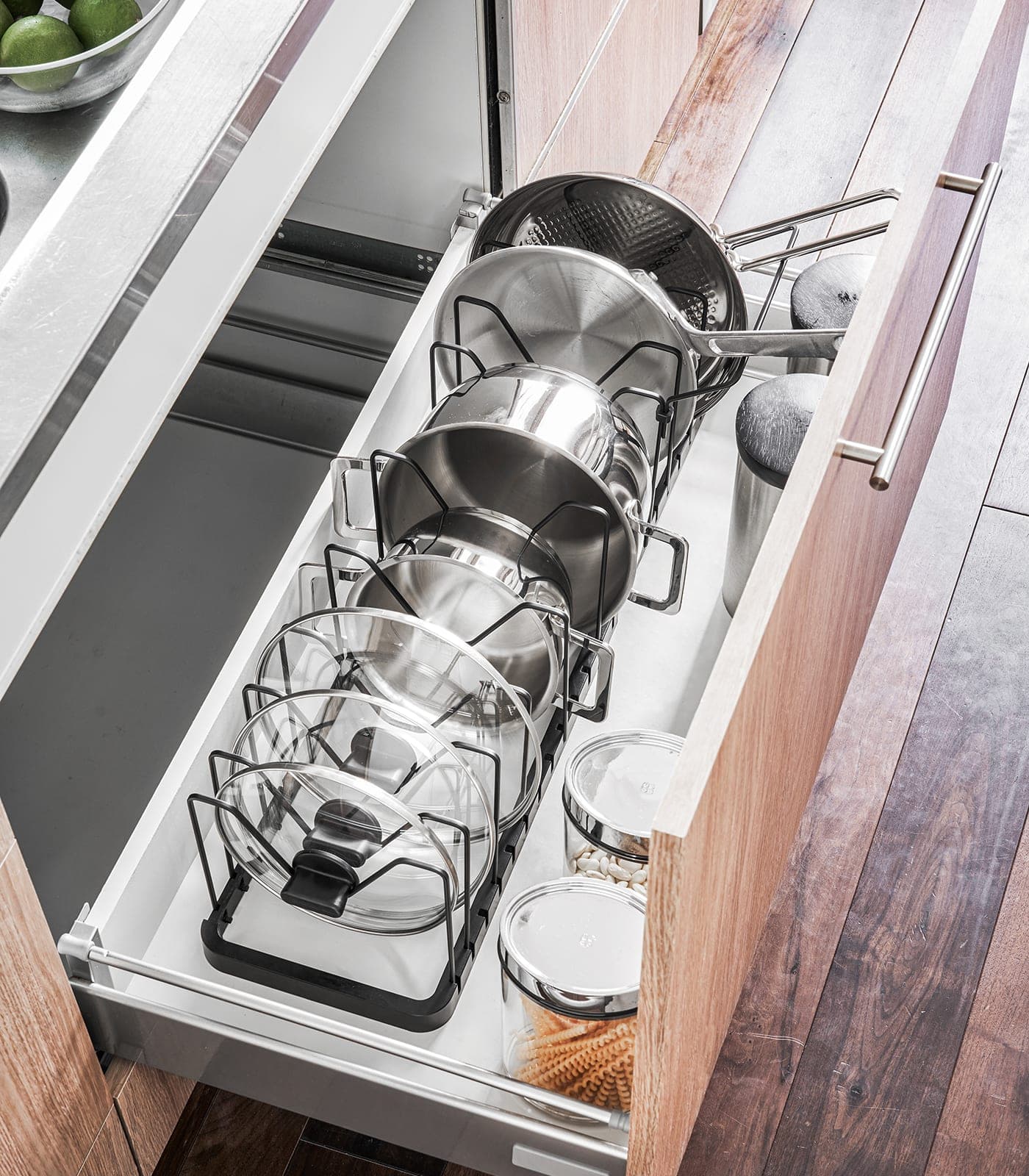 Yamazaki Home - Adjustable Pot Lid Organizer