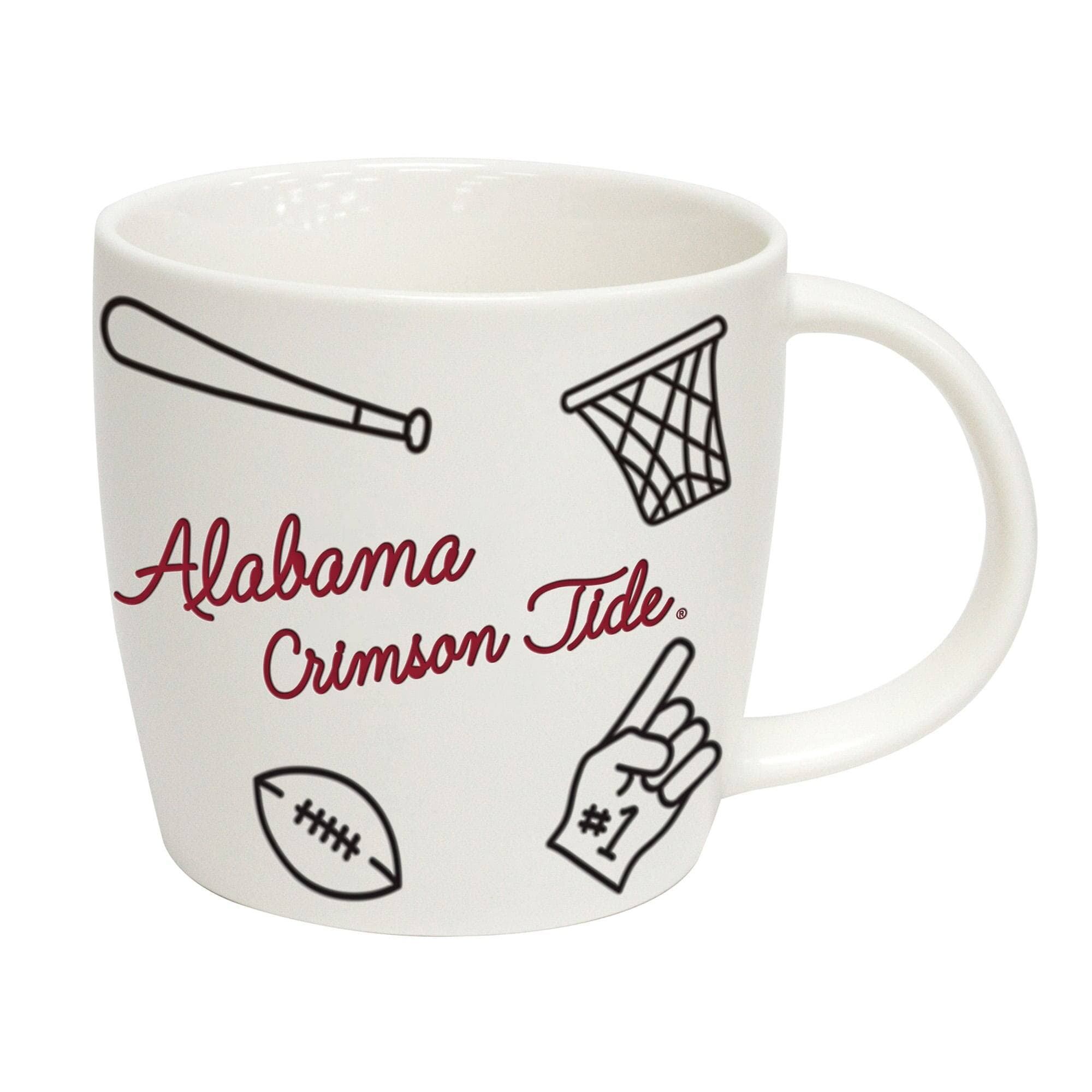 Logo Brands - Alabama Crimson Tide 18oz. Playmaker Mug - Multicolor