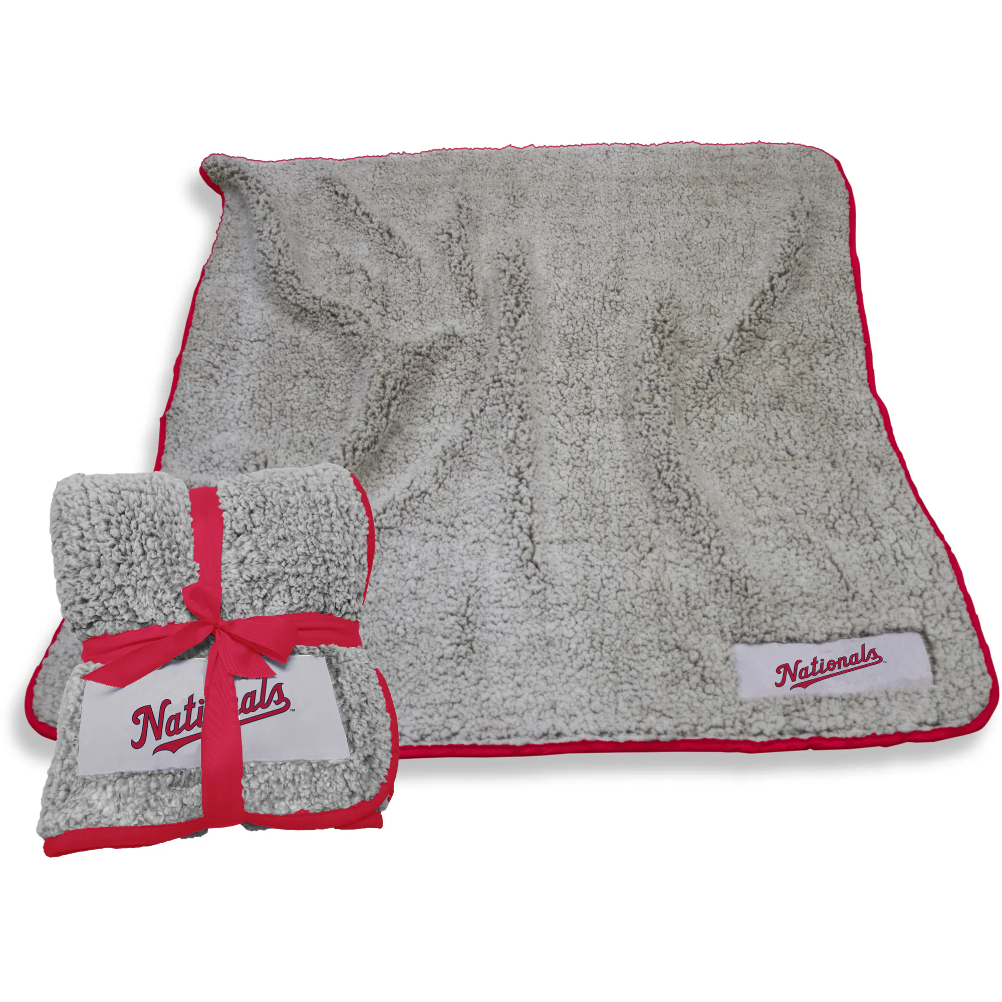 Logo Brands - Washington Nationals 50" x 60" Frosty Fleece Team Blanket - Multicolor