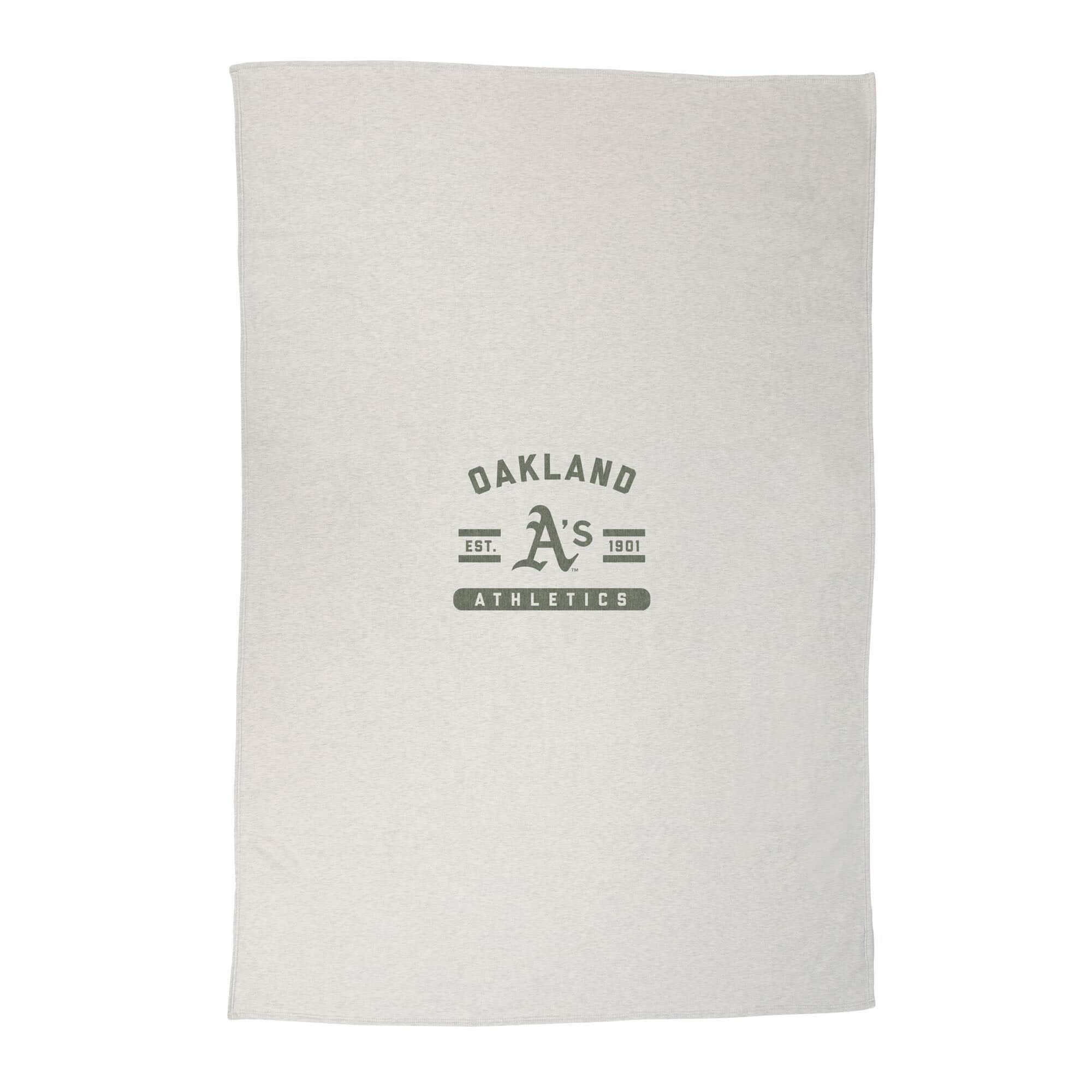 Logo Brands - Oakland Athletics 54'' x 84'' Sweatshirt Blanket - Multicolor